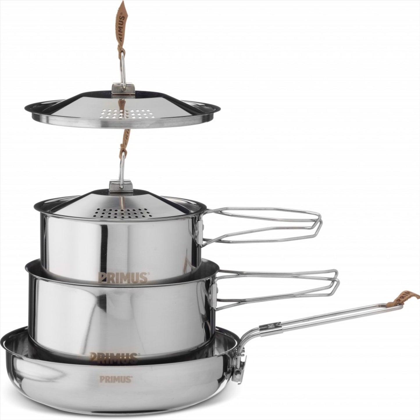 Primus Campfire Cookset S nerūdijančio plieno puodų keptuvės rinkinys