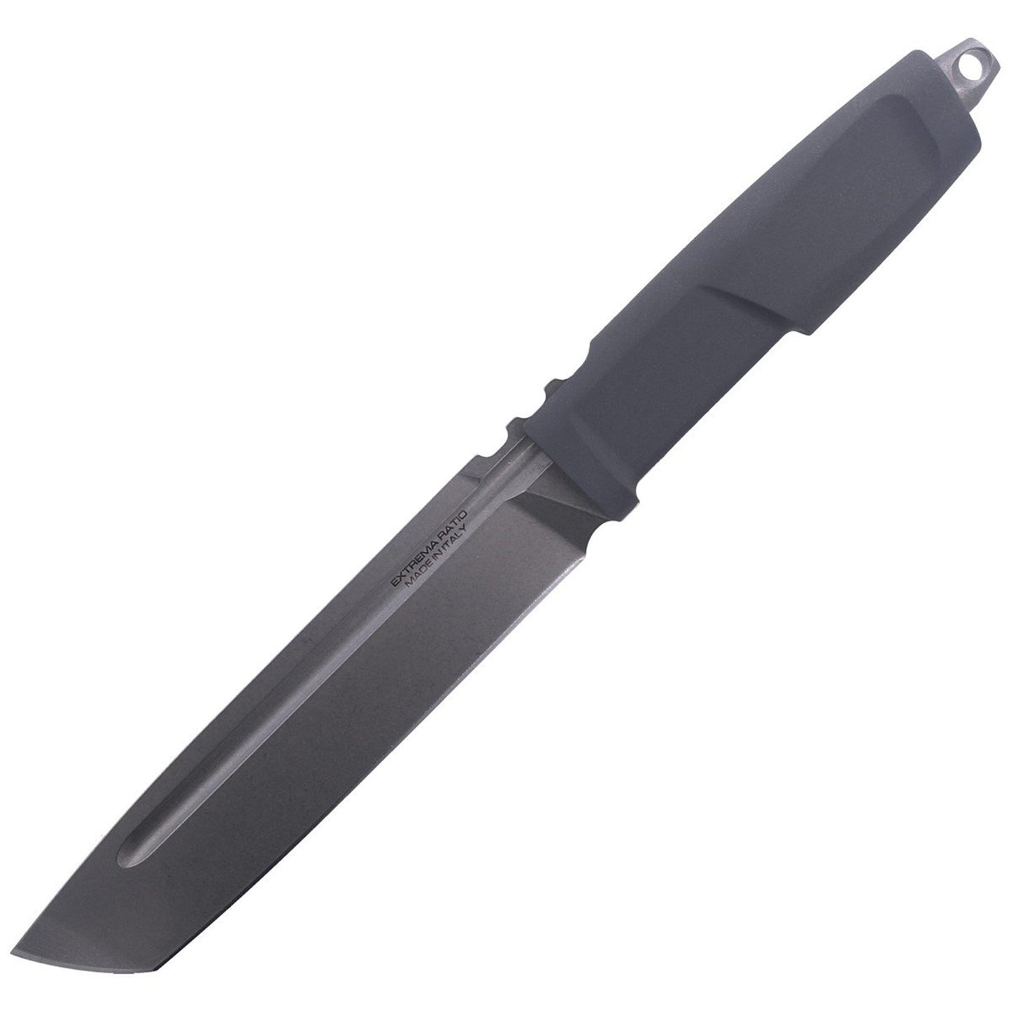 ExtremaRatio GIANT MAMBA fiksuotas peilis su 16 cm Bohler N690 plieno tanto geležte ir juoda Forprene rankena.