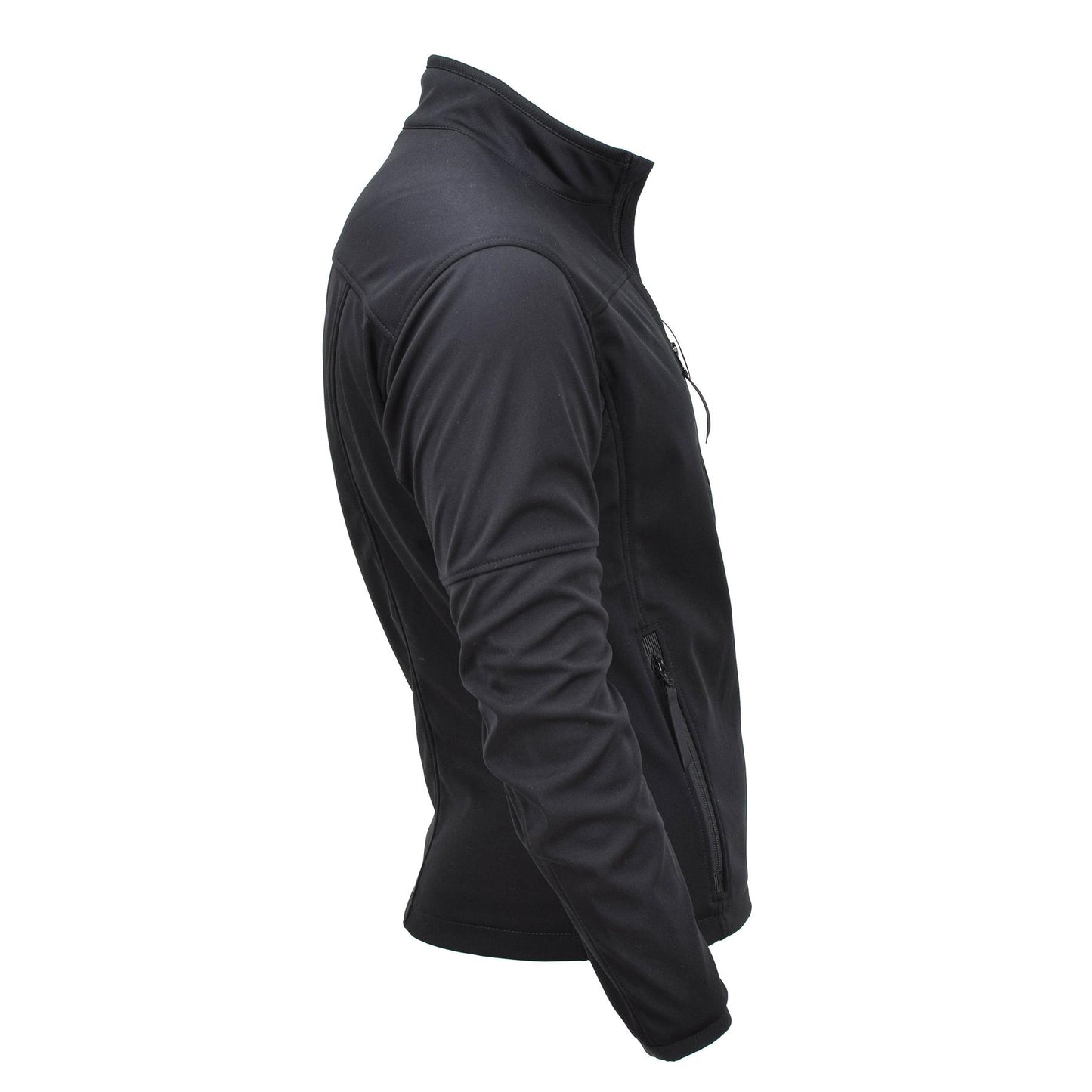 Olandijos kariuomenės neperšlampama GoreTex striukė juodos spalvos su aukšta apykakle ir užtraukiamomis kišenėmis.