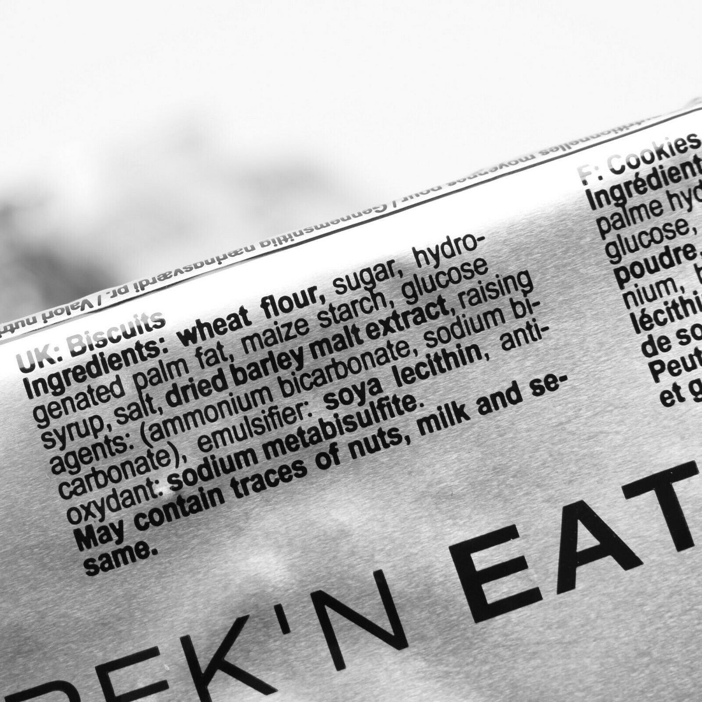 Sausainiai Vokietijos kariuomenės 125g ingredientai