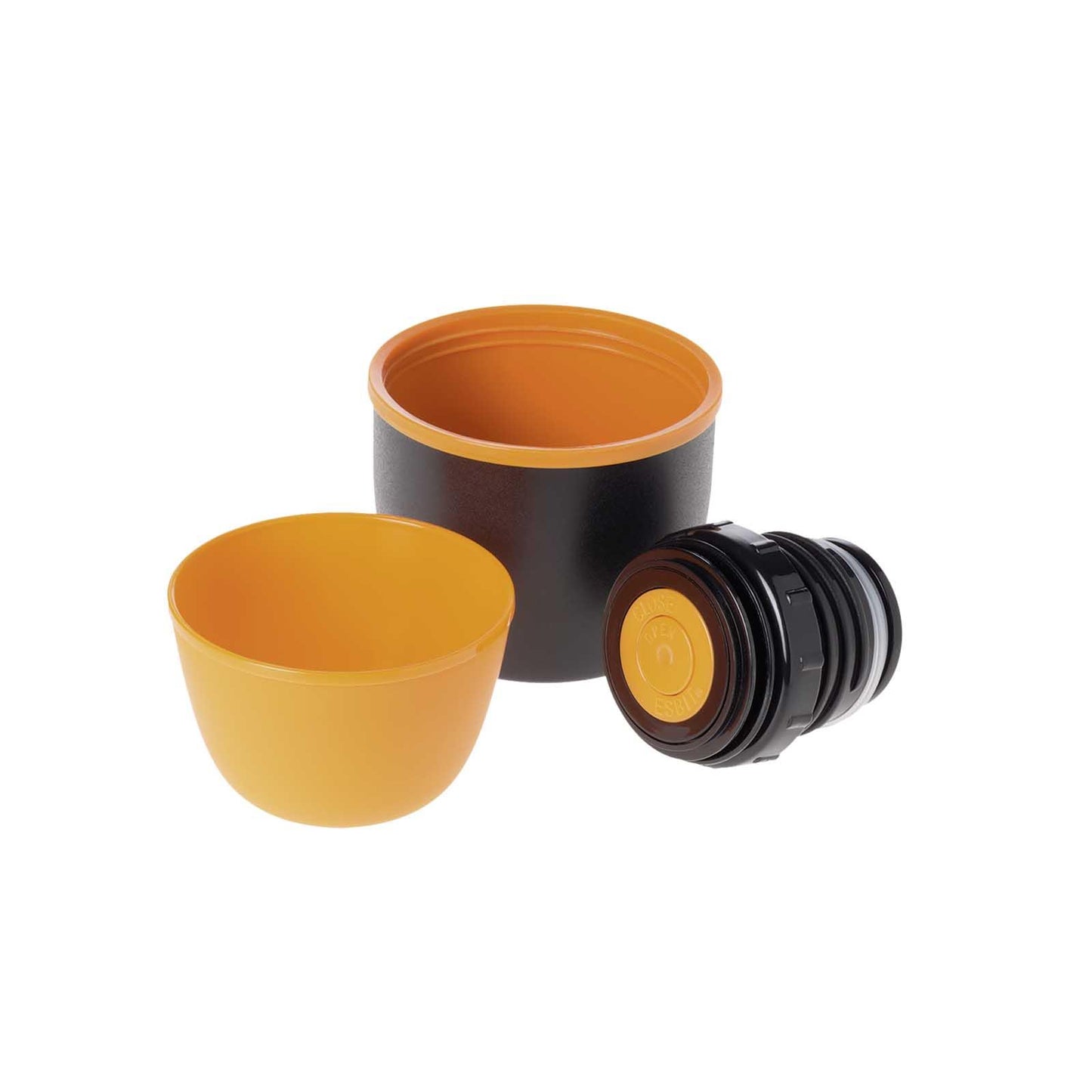 ESBIT 750 ml gertuvės termoso puodeliai ir dangtelis – komplekto sudėtis