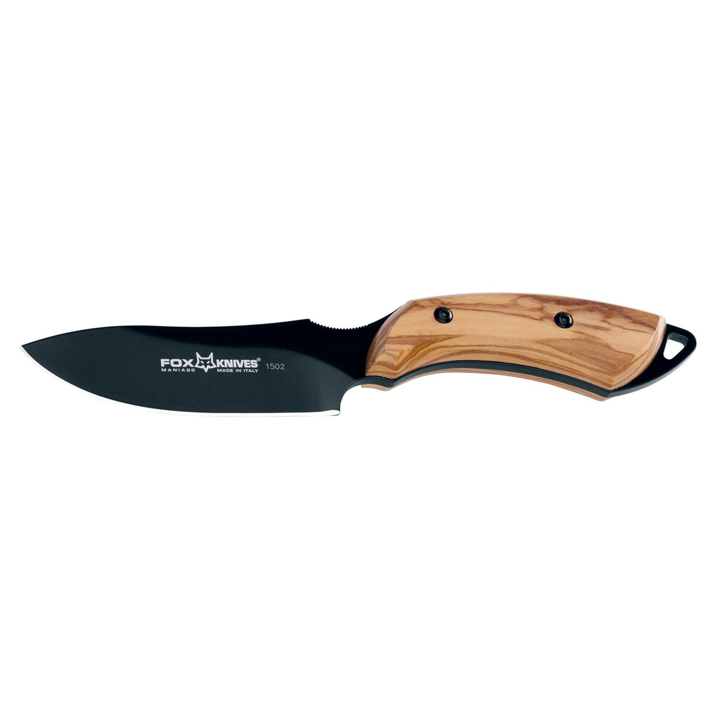 Fox Knives EUROPEAN HUNTER kompaktiškas fiksuotas peilis su alyvmedžio rankena ir N690Co plieno geležte.