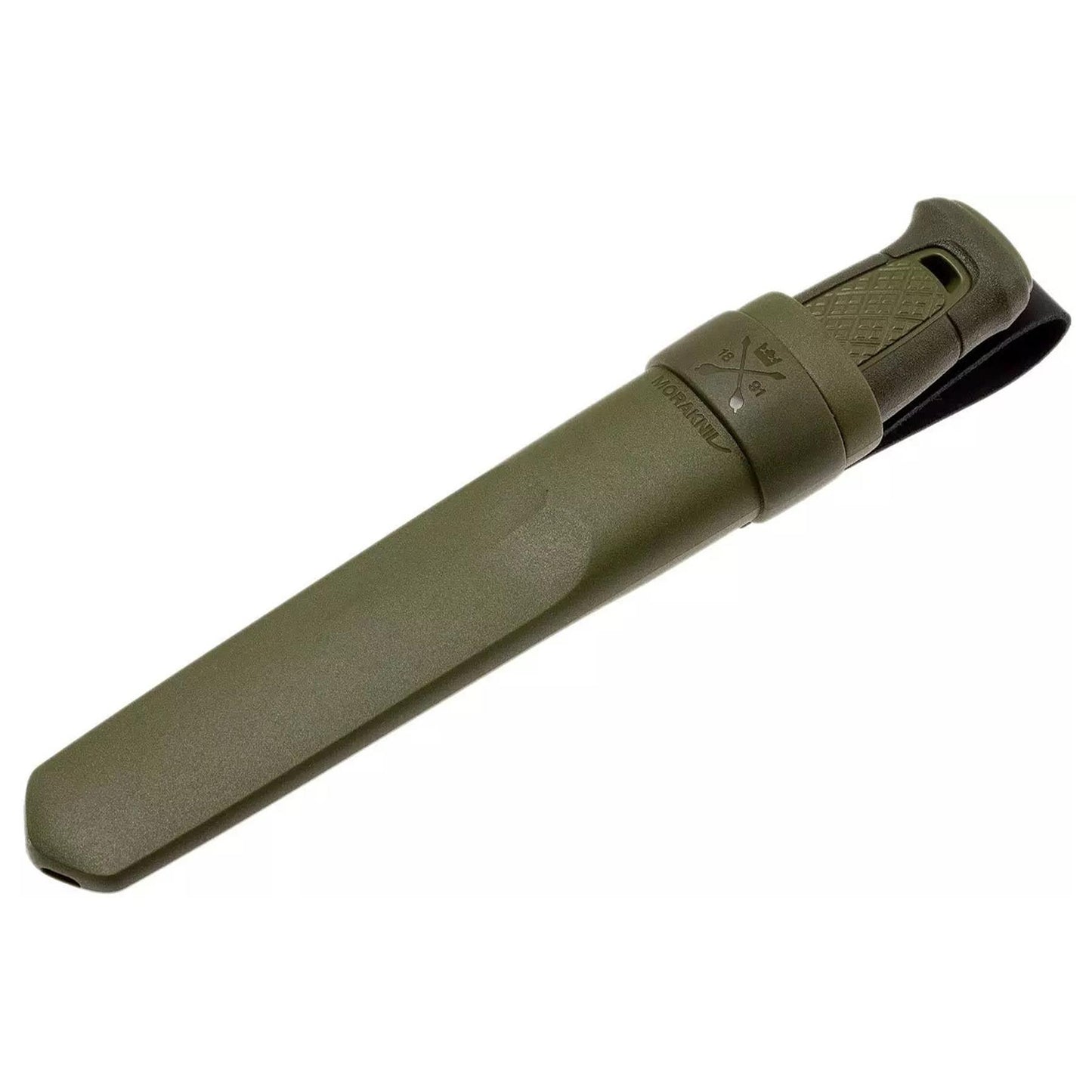 MORAKNIV Kansbol fiksuotas peilis iš nerūdijančio plieno su polimeriniu dėklu medžioklei ir lauko nuotykiams.