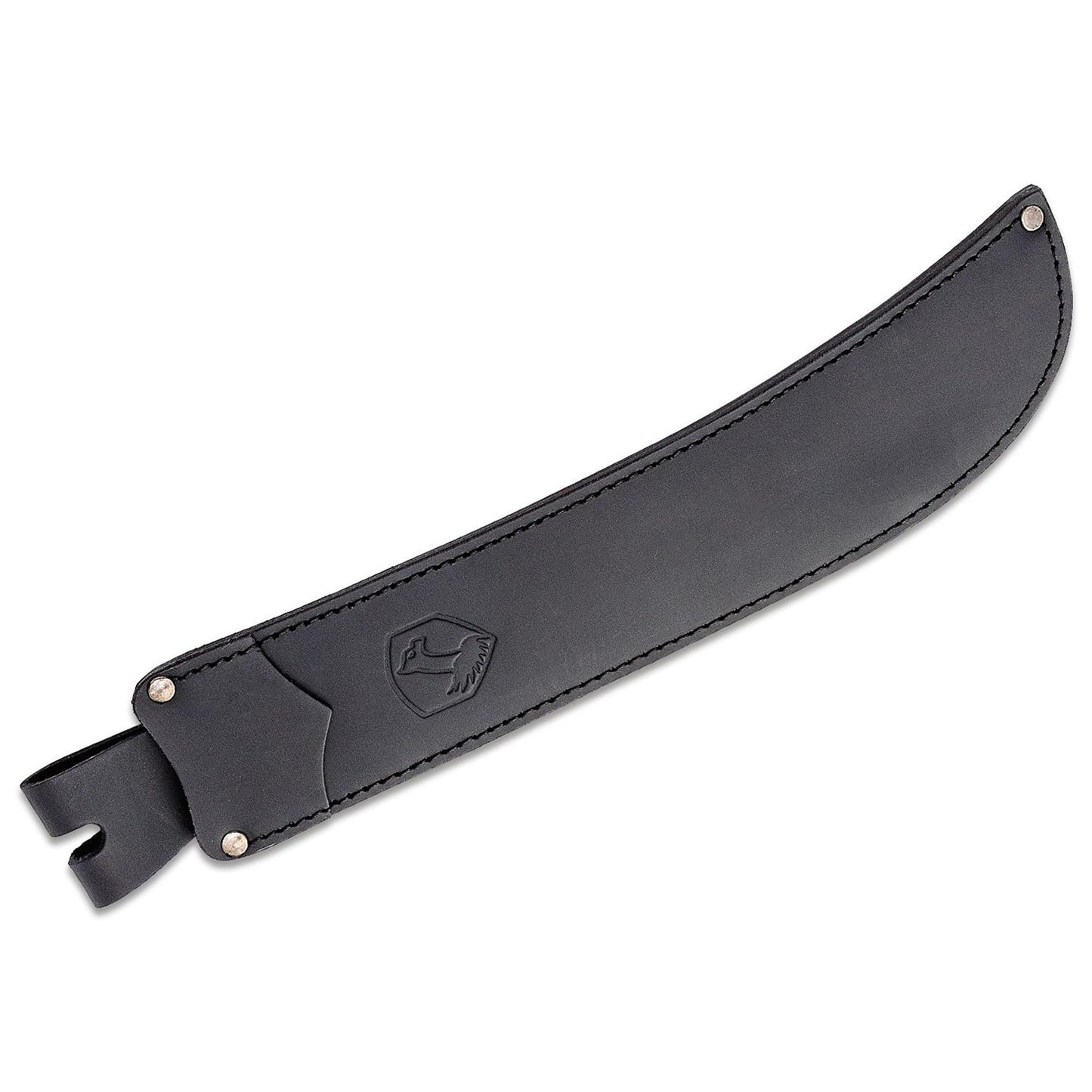 Condor Golok Machete odinis juodas deklas su logotipu ir kniedėmis, pagamintas iš aukštos kokybės odos