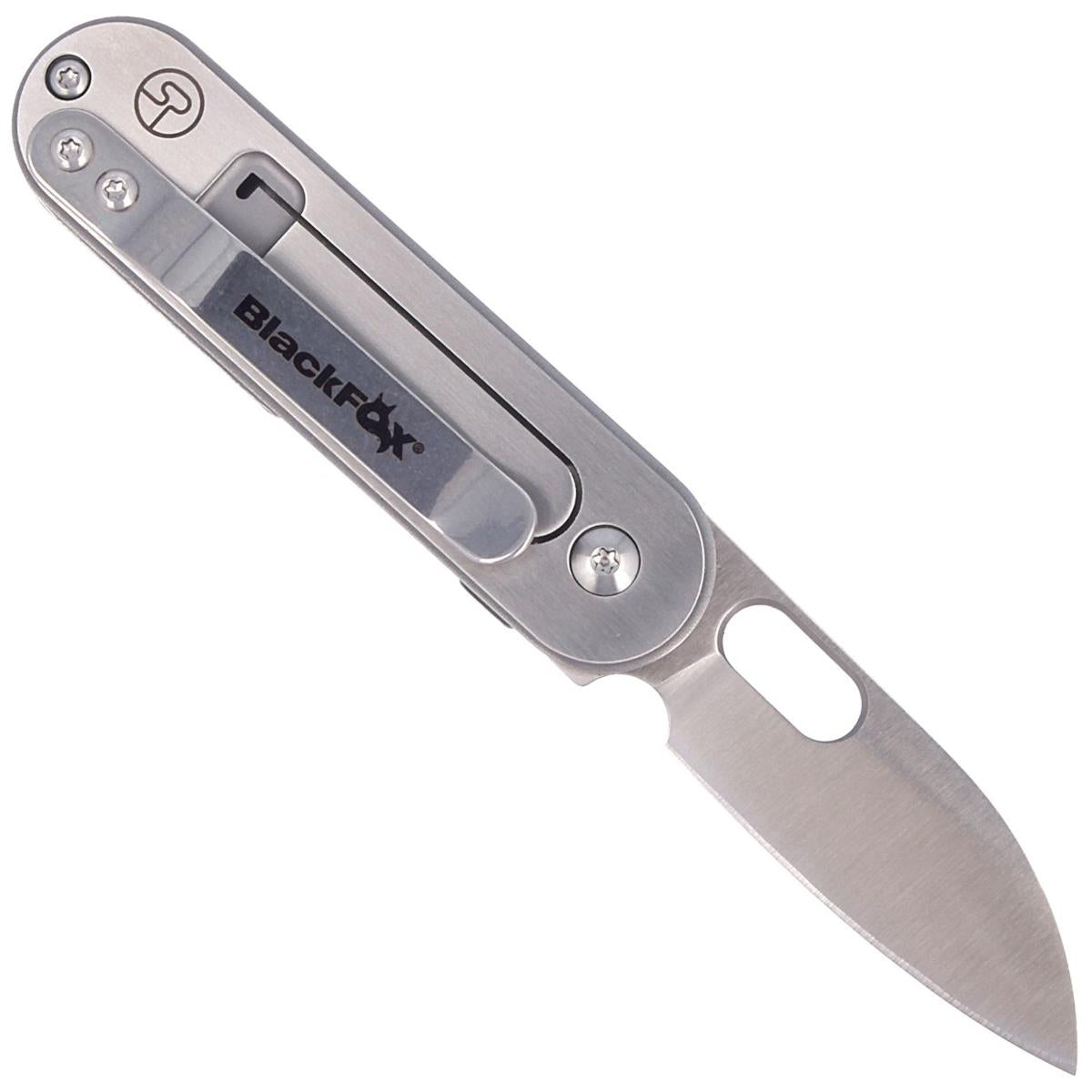 Fox Knives BEAN GEN2 kišeninis peilis 440C nerūdijantis plienas satino danga su žalia Micarta rankena