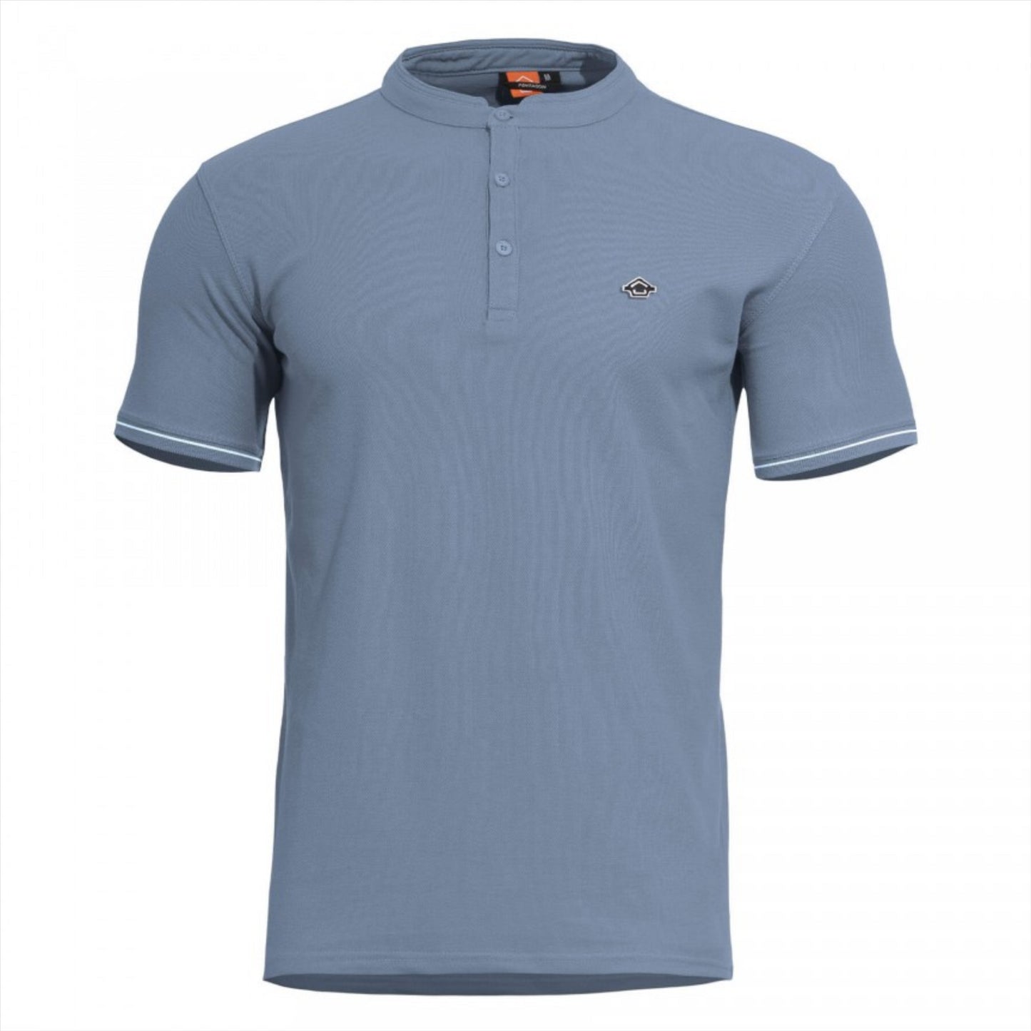 PENTAGON Levantes Henley Stripes marškinėliai trumpomis rankovėmis