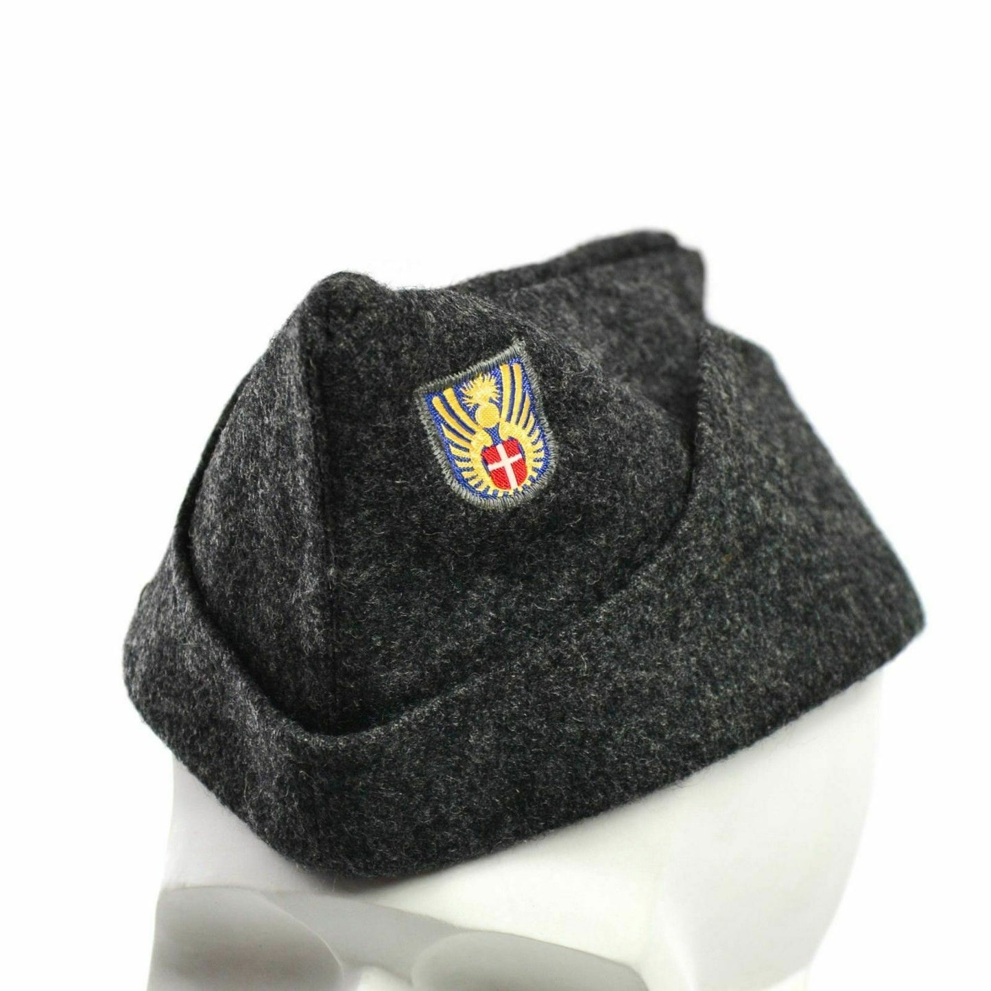 Danish army vintage cap made of wool in gray color
