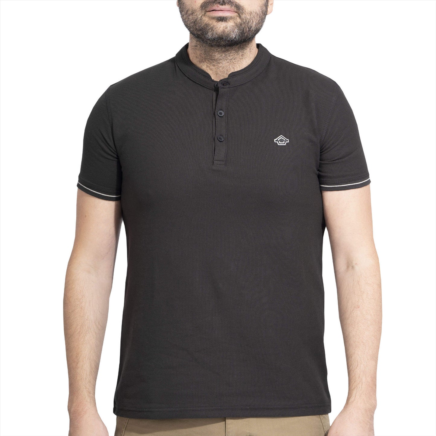 PENTAGON Levantes Henley Stripes marškinėliai trumpomis rankovėmis