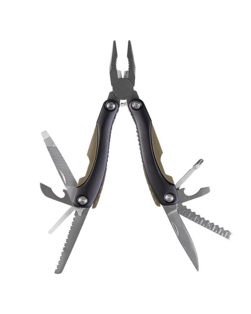 MIL-TEC multifunkcinis įrankis su patikimu slipjoint užrakto mechanizmu