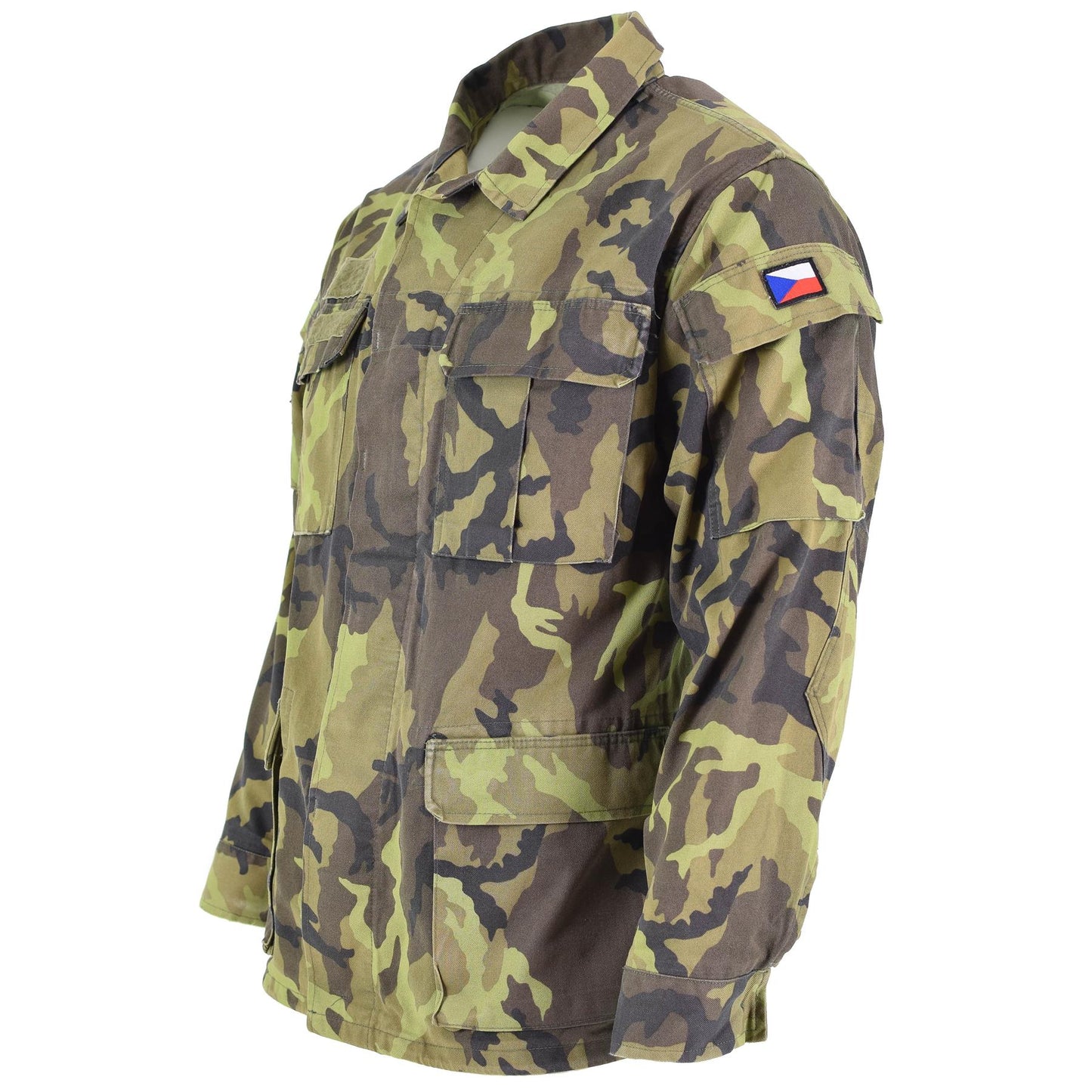 Czech army field jacket leaf print