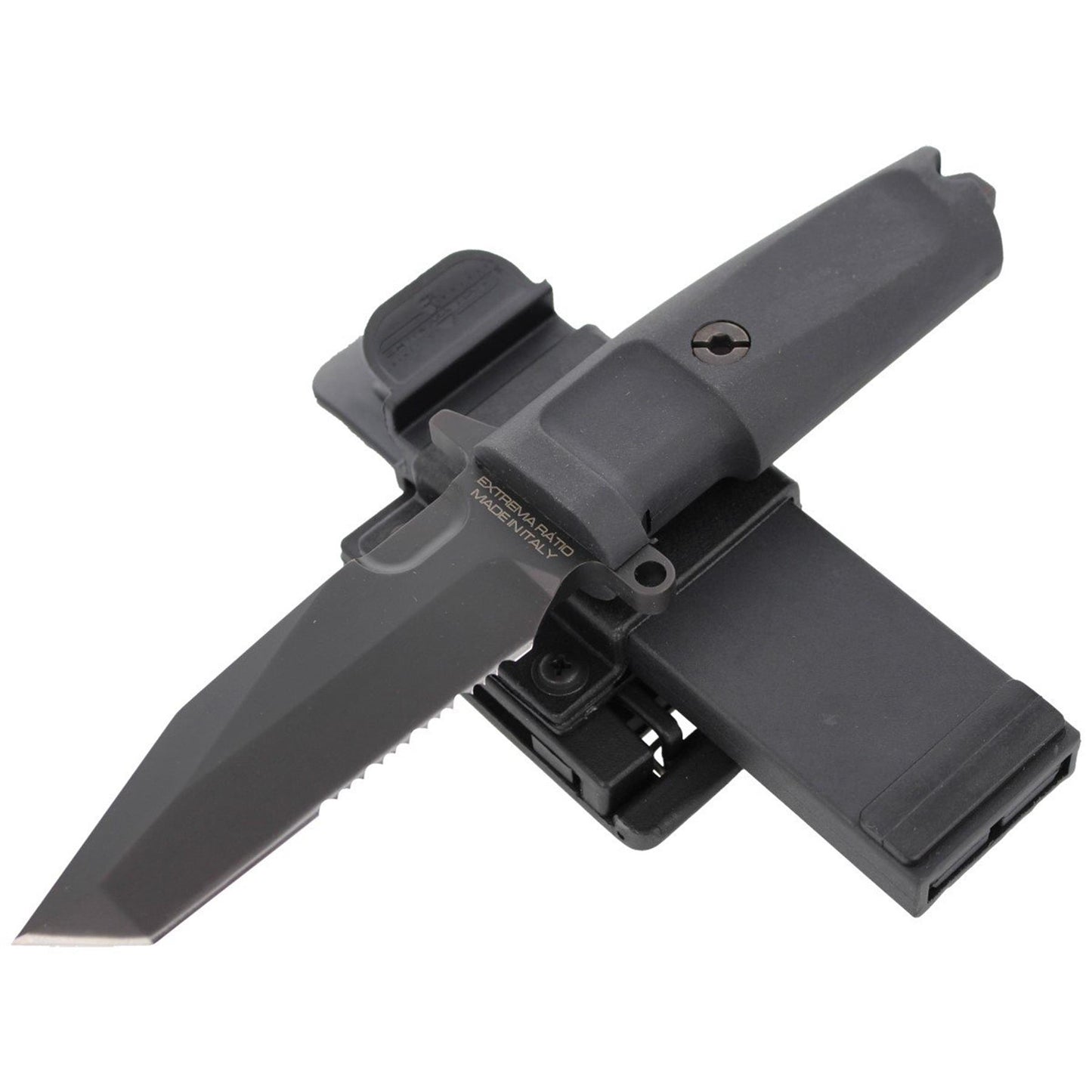 ExtremaRatio FULCRUM Compact modernus taktinis peilis N690 plienas su Forprene rankena ir tvirtu dėklu.