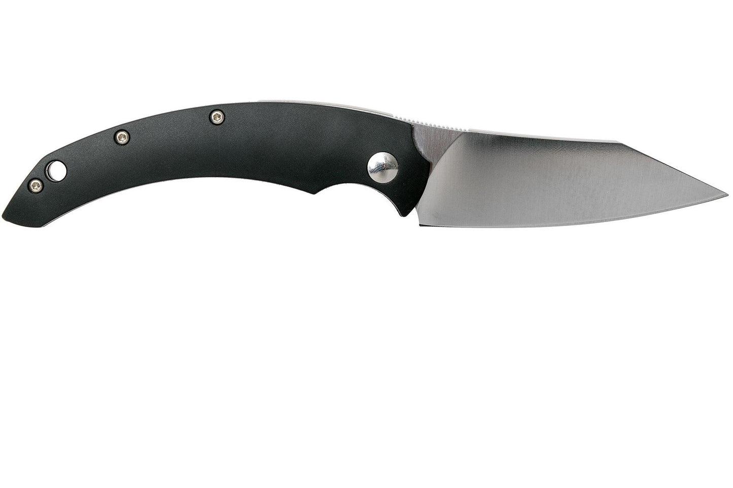 Fox Knives SLIM DRAGOTAC atlenkiamas kišeninis peilis iš nerūdijančio plieno, juodas rankena ir matinė geležtė.