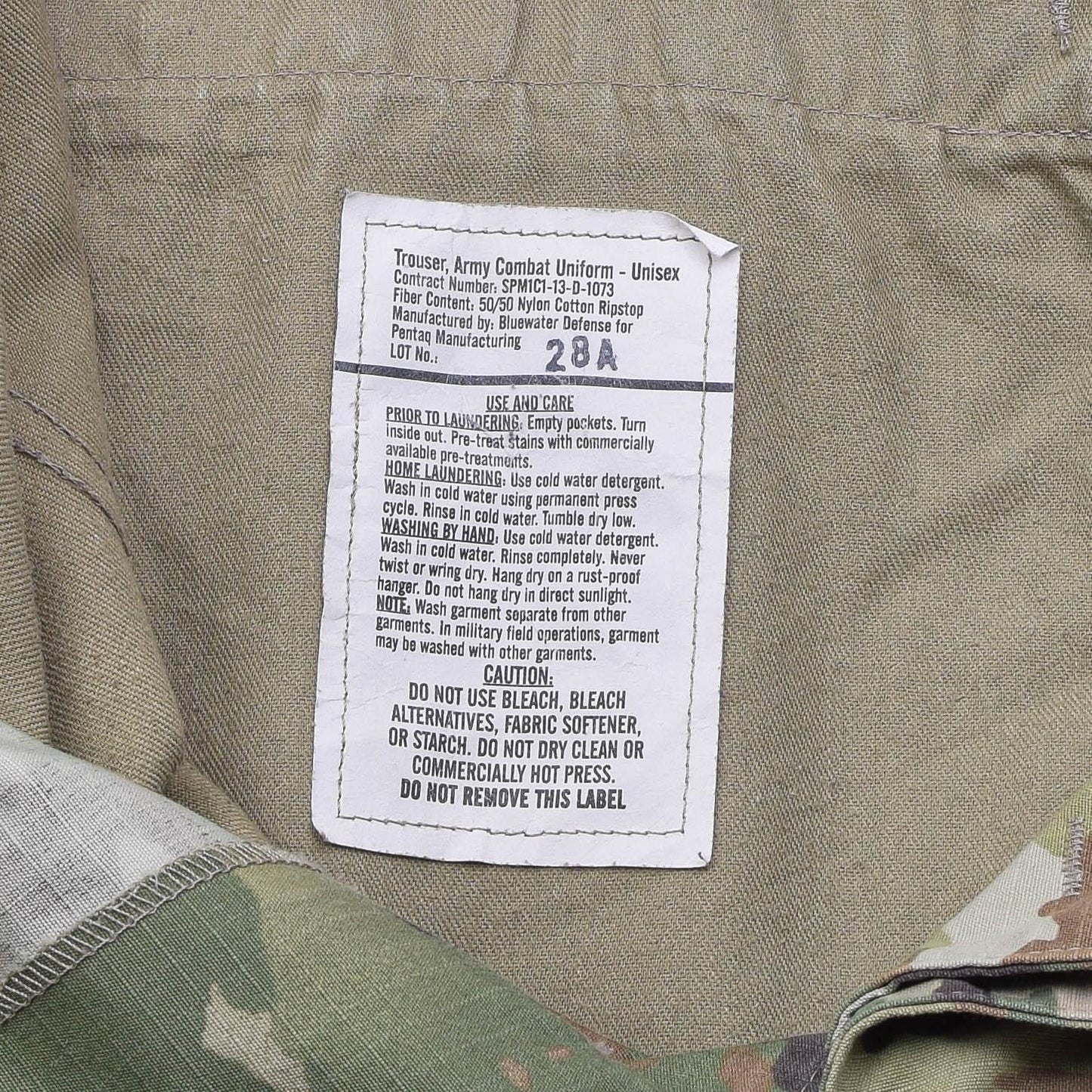 US Army Field Pants with Reinforced Knees Multicam Print