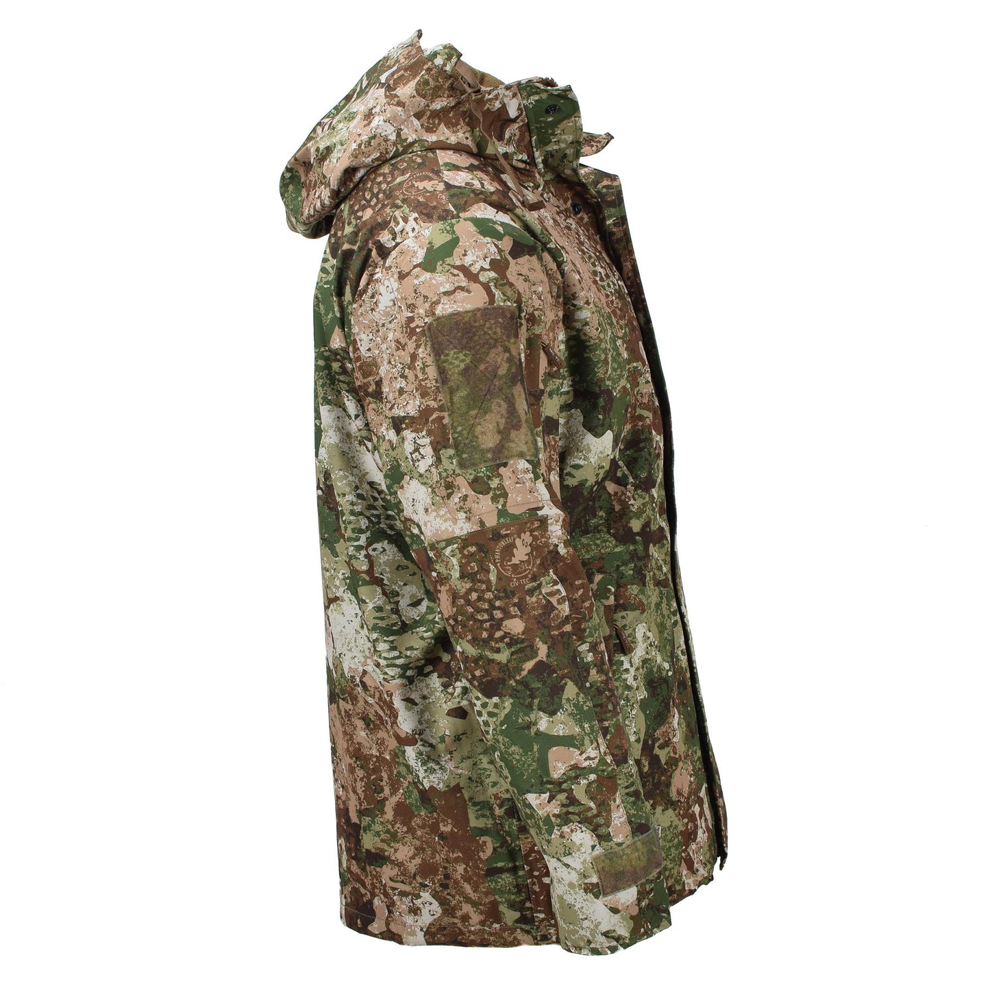 MIL-TEC fleece-lined waterproof jacket in WASP print
