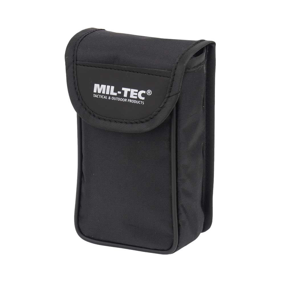 MIL-TEC Gen II sulankstomi žiūronai 10x25 su dėklu Desert spalvos apsauginis nailoninis dėklas.