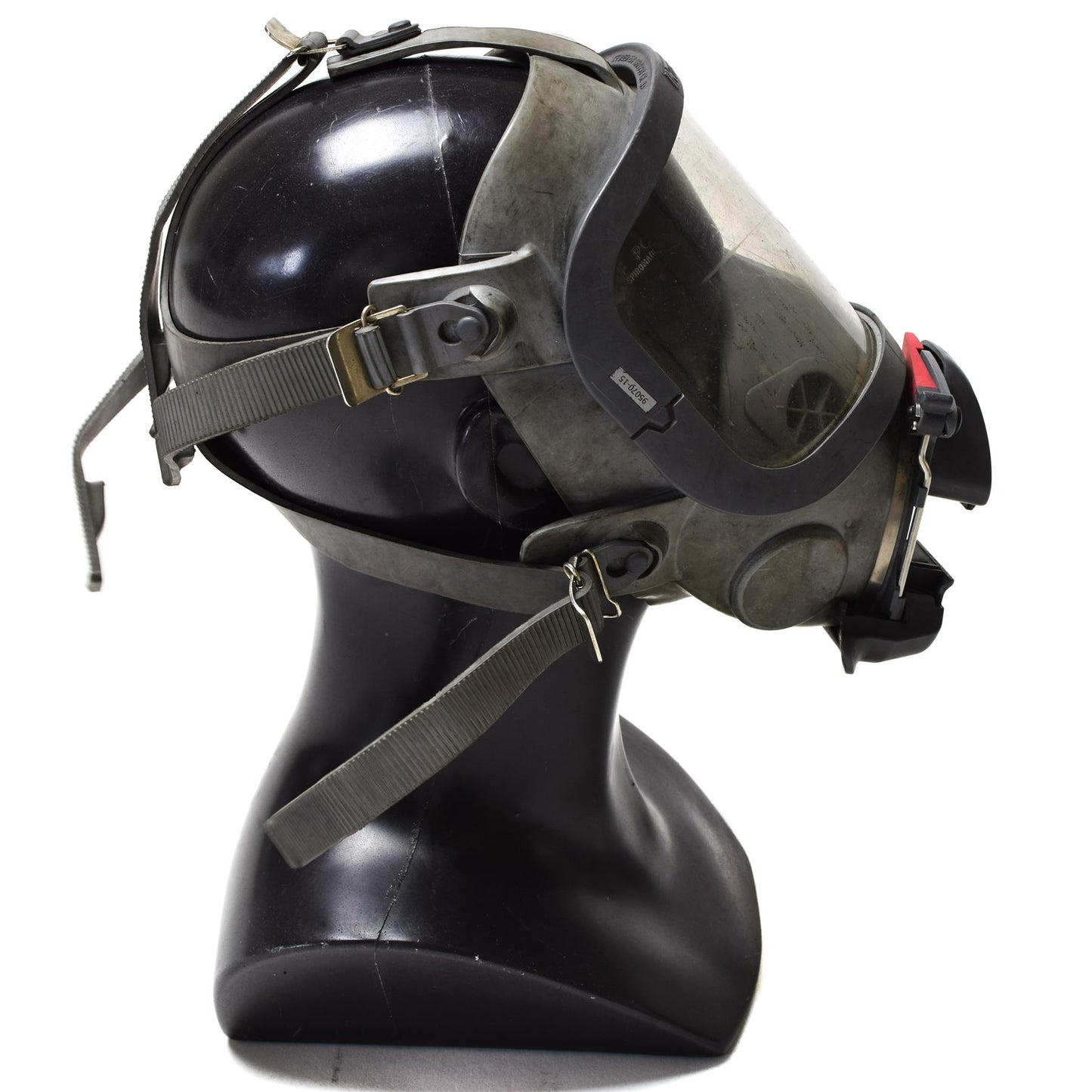 Interspiro pilno veido dujokaukė su SCBA kvėpavimo aparatu, naudota kostiumams ir cosplay.