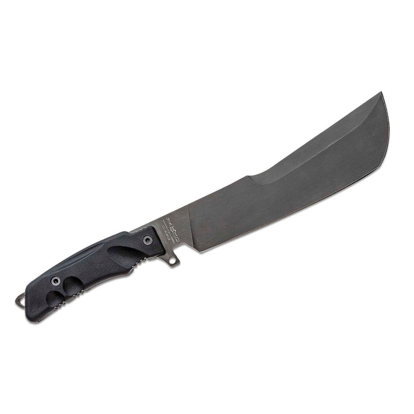 Fox Knives Golok Hitam taktinė mačetė N690Co plienas su juoda ergonomiška Forprene rankena