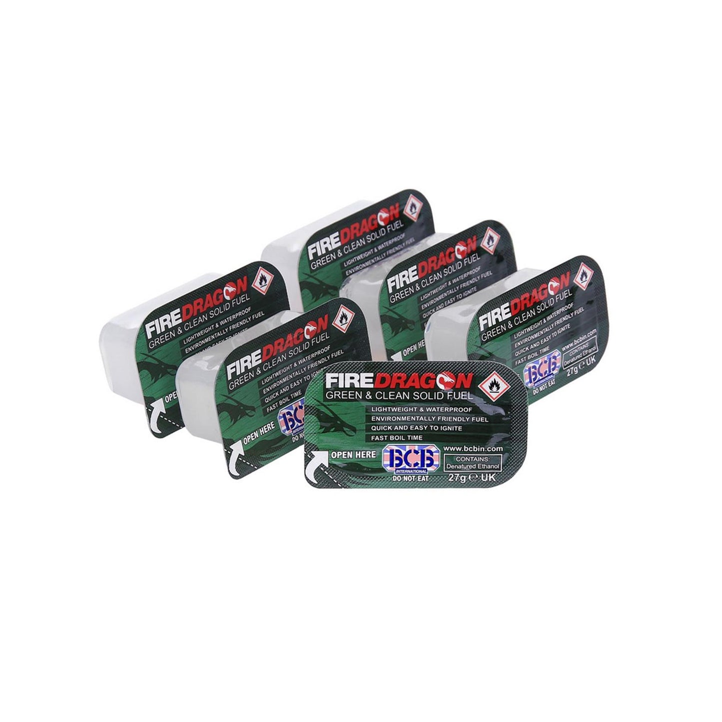 BCB FireDragon kieto kuro tabletės atskirose vandeniui atspariose pakuotėse