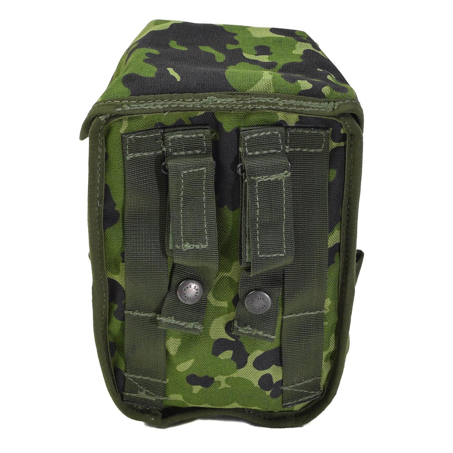 Danijos kariuomenes universalus deklas M96 marginimas su zalia kamufliazine spava ir MOLLE tvirtinimo sistema