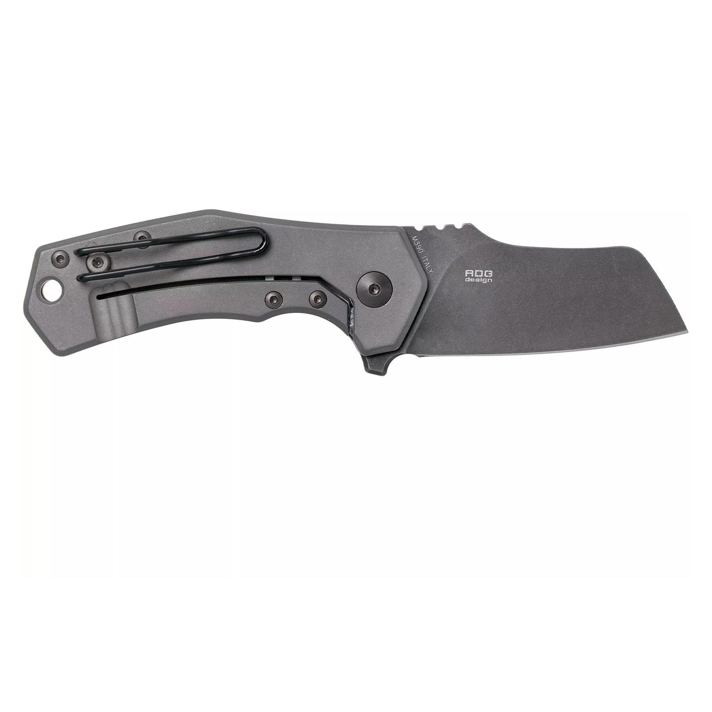 Fox Knives ITALICO atlenkiamas peilis su sheepsfoot formos geležte, M390 plieno, kompaktiškas ir patvarus.