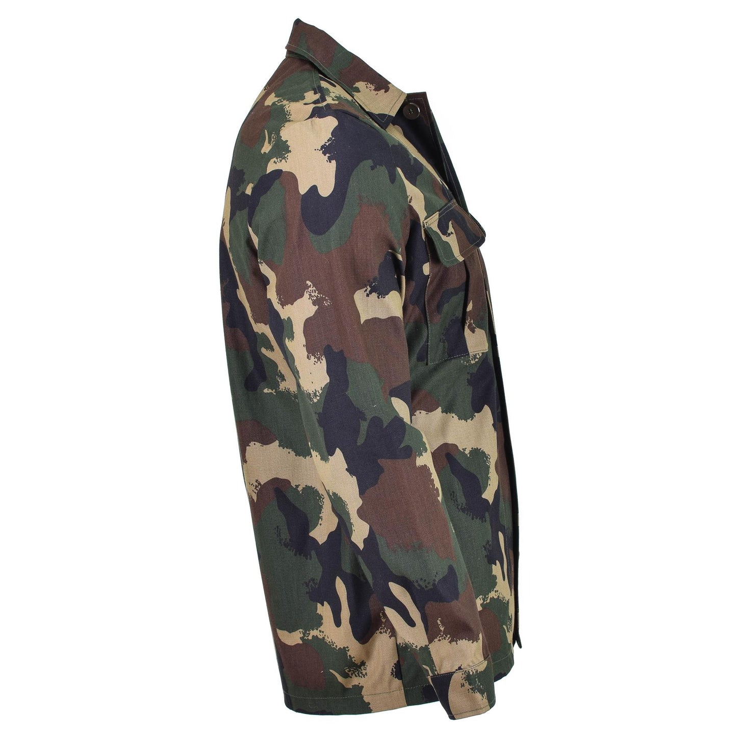 Vengirjos kariuomenės lauko uniformos marškiniai M1990 marginimas camo raštu, medvilnės audinio, su rankogalių užsegimu.