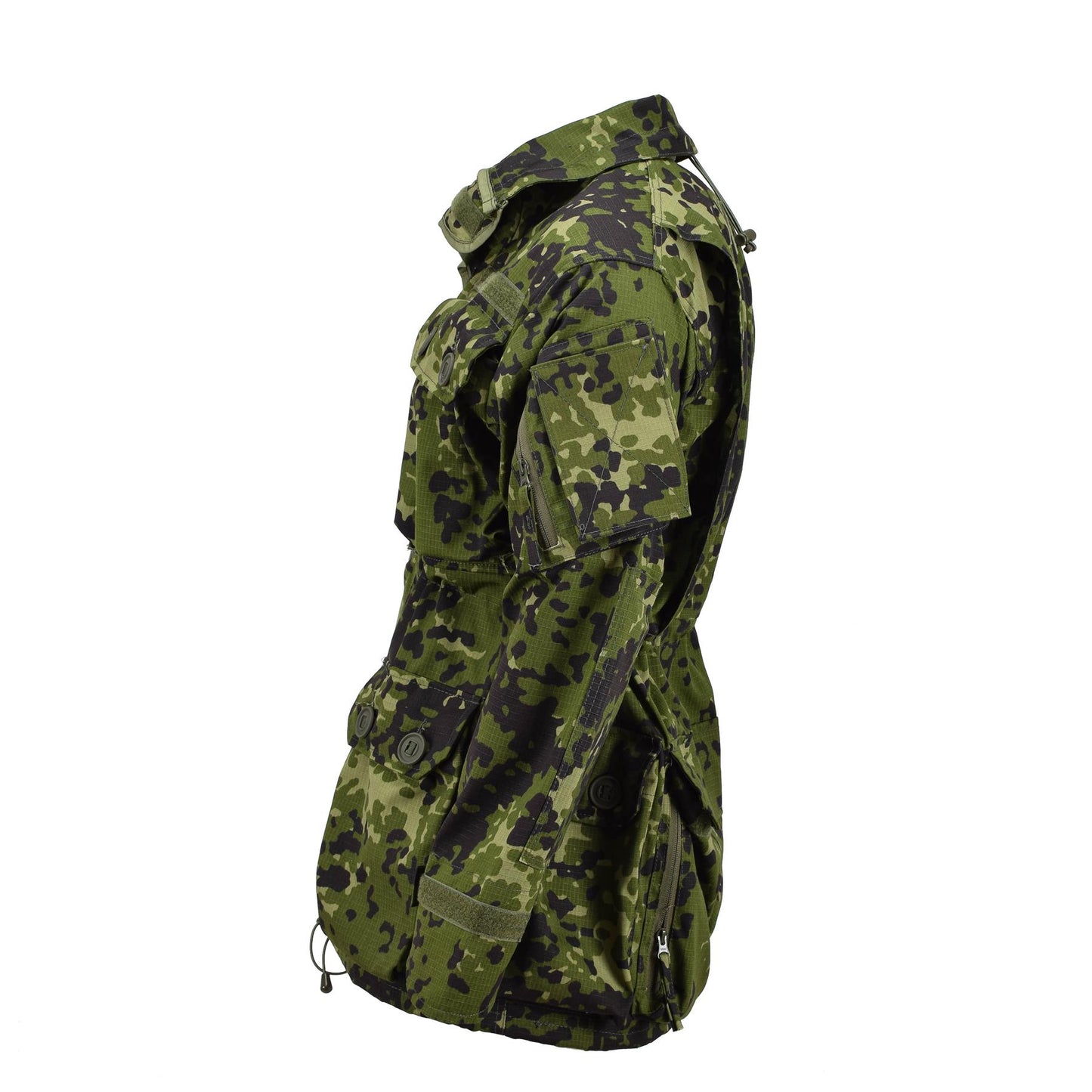 TACGEAR uniforminė lauko striukė su gobtuvu M84 marginimo, tvirta ripstop medžiaga ir reguliuojamu juosmeniu.