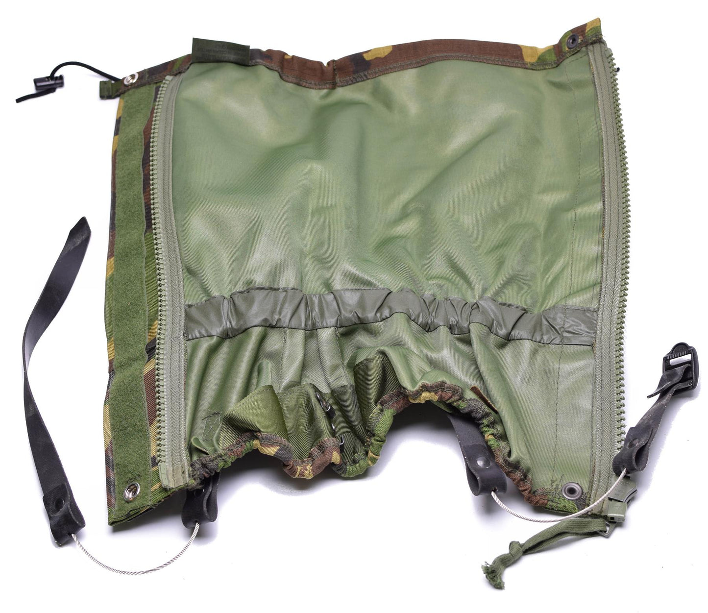 Jungtinės Karalystės gaitrai Cordura medžiagos Woodland marginimo, atsparūs drėgmei ir purvui, su užtrauktuku ir raišteliais.