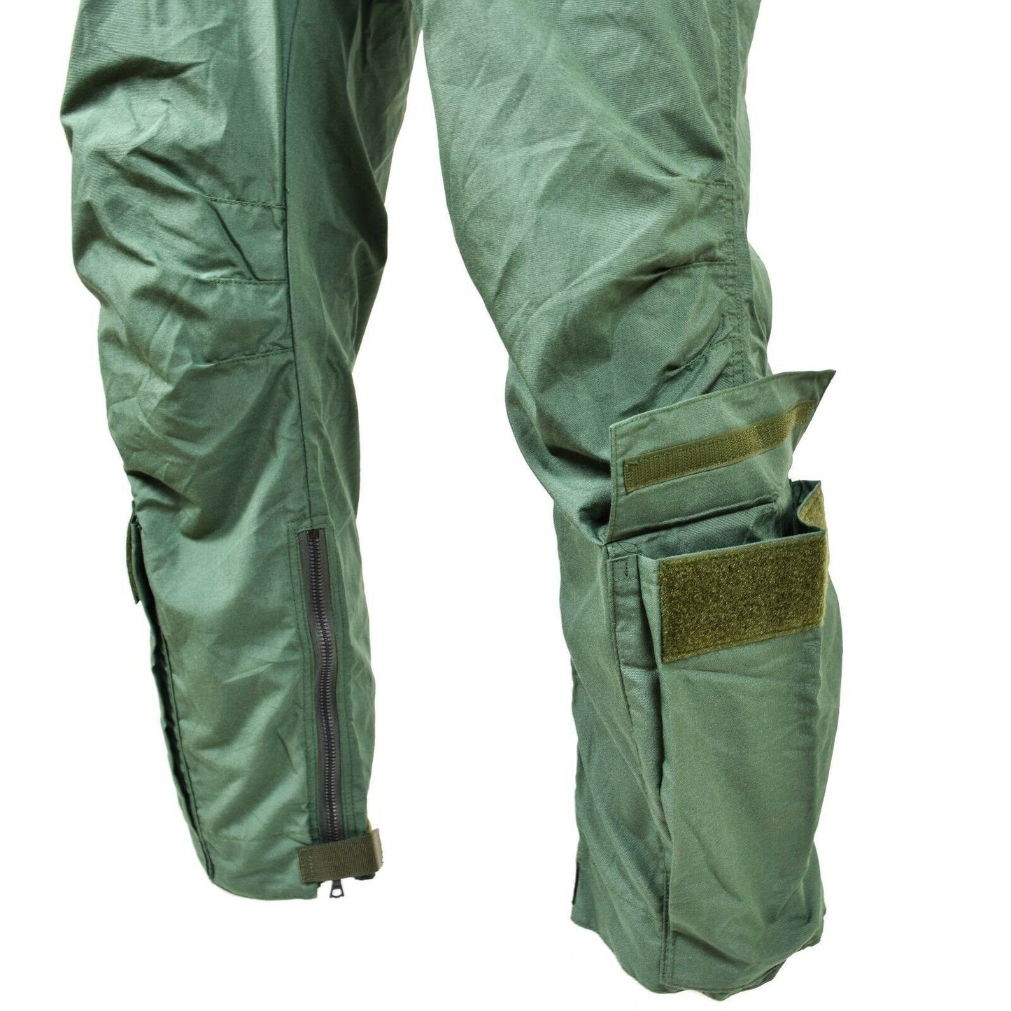 MK16 Nomex ugniai atsparus kombinezonas, zalios spalvos kelniu dalis su funkcionalia kisenemis ir uztrauktuku