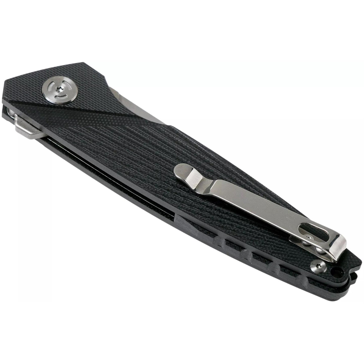 Fox Knives METROPOLIS sulankstomas kišeninis peilis su juoda G10 rankena ir nerūdijančio plieno 440C ašmenimis.