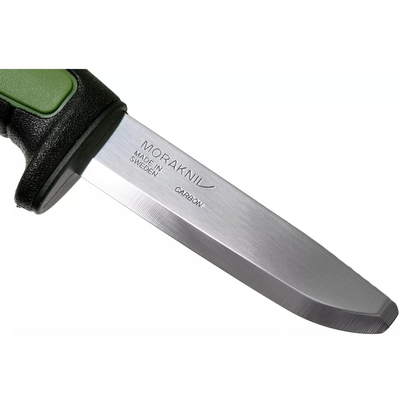 MORAKNIV Pro Safe universalus peilis su fiksuota anglies plieno geležte ir nubukintu galu, ergonomiška rankena