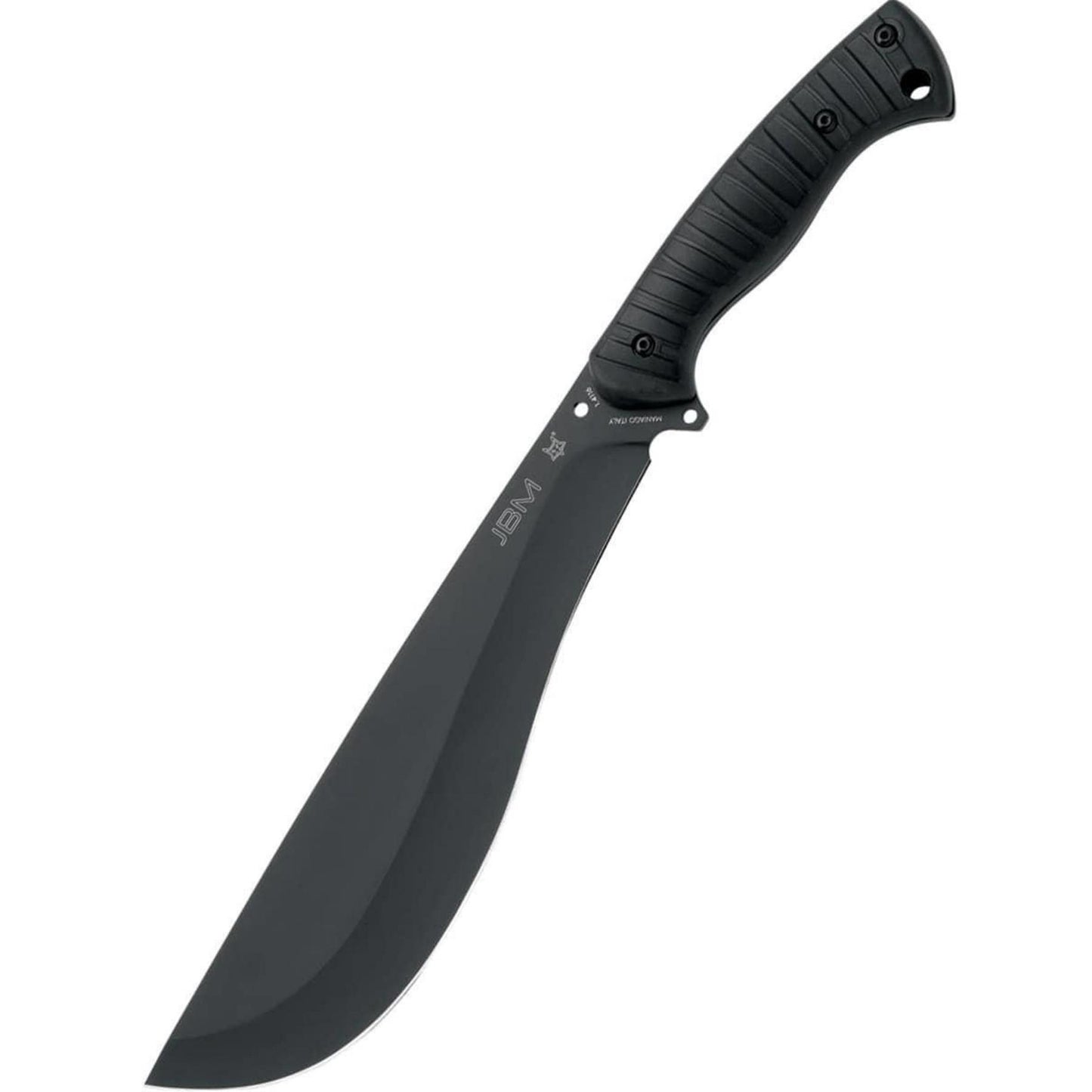 Fox Knives Jungle Bolo išgyvenimo mačetė su nerūdijančio plieno geležte ir patogia FRN Nylon rankena.