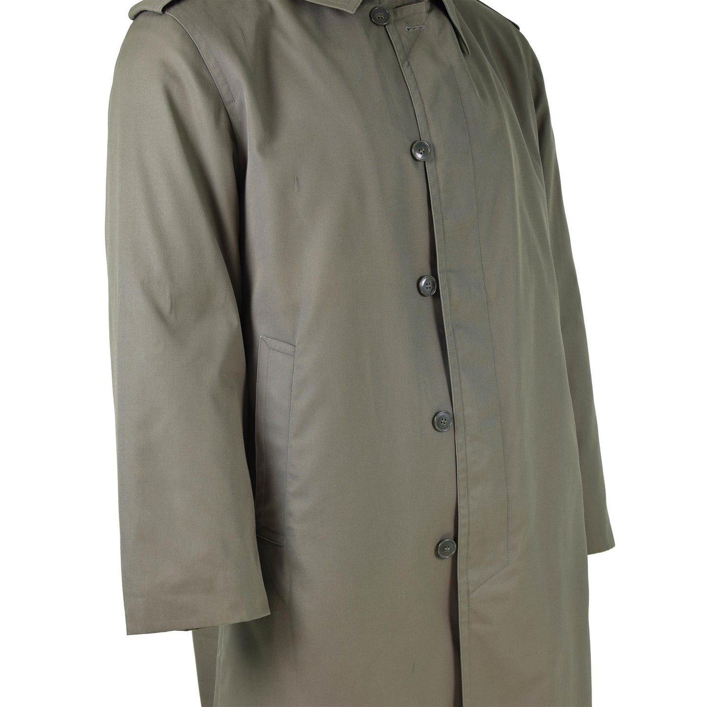 French army long raincoat waterproof Olive