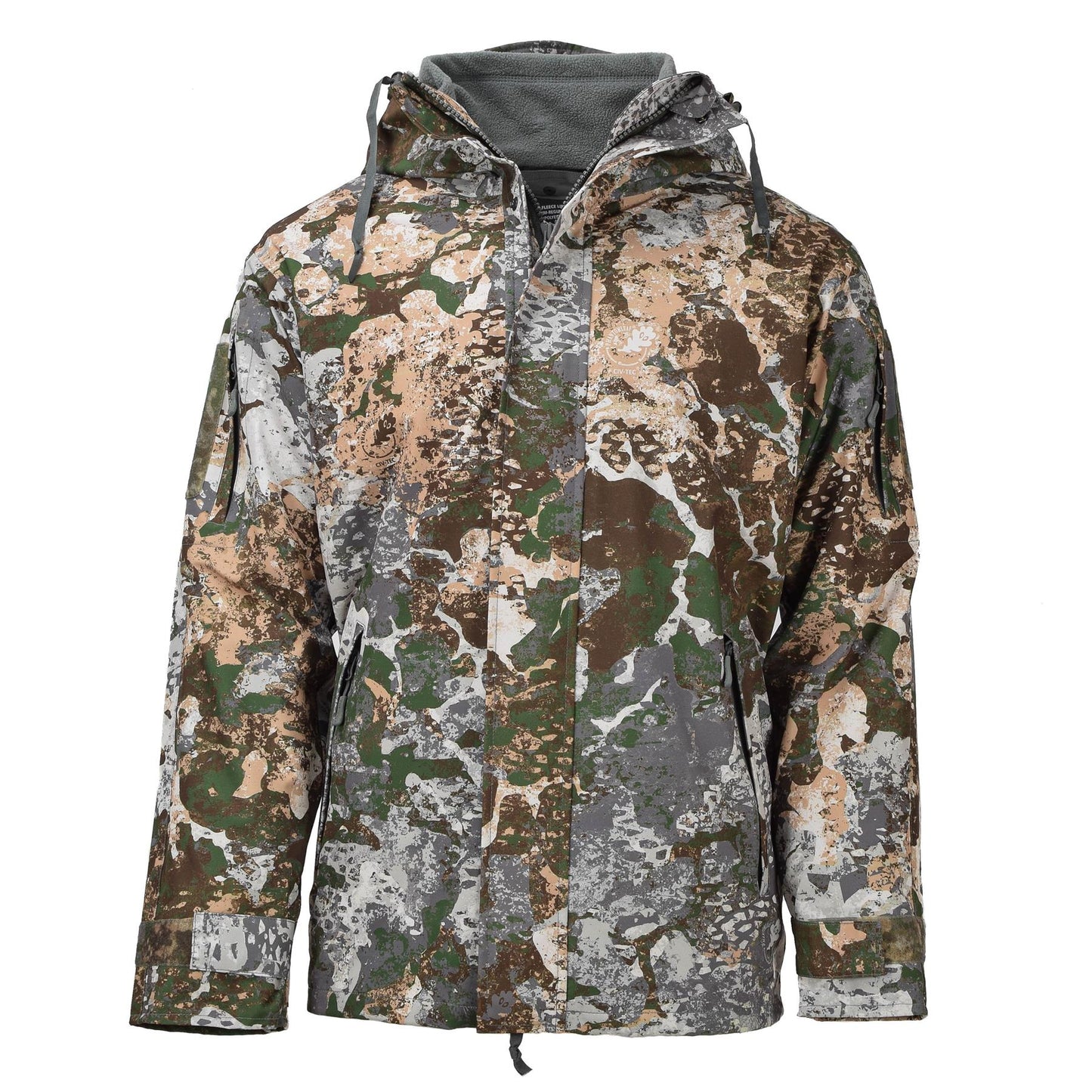 MIL-TEC fleece-lined waterproof jacket in WASP print