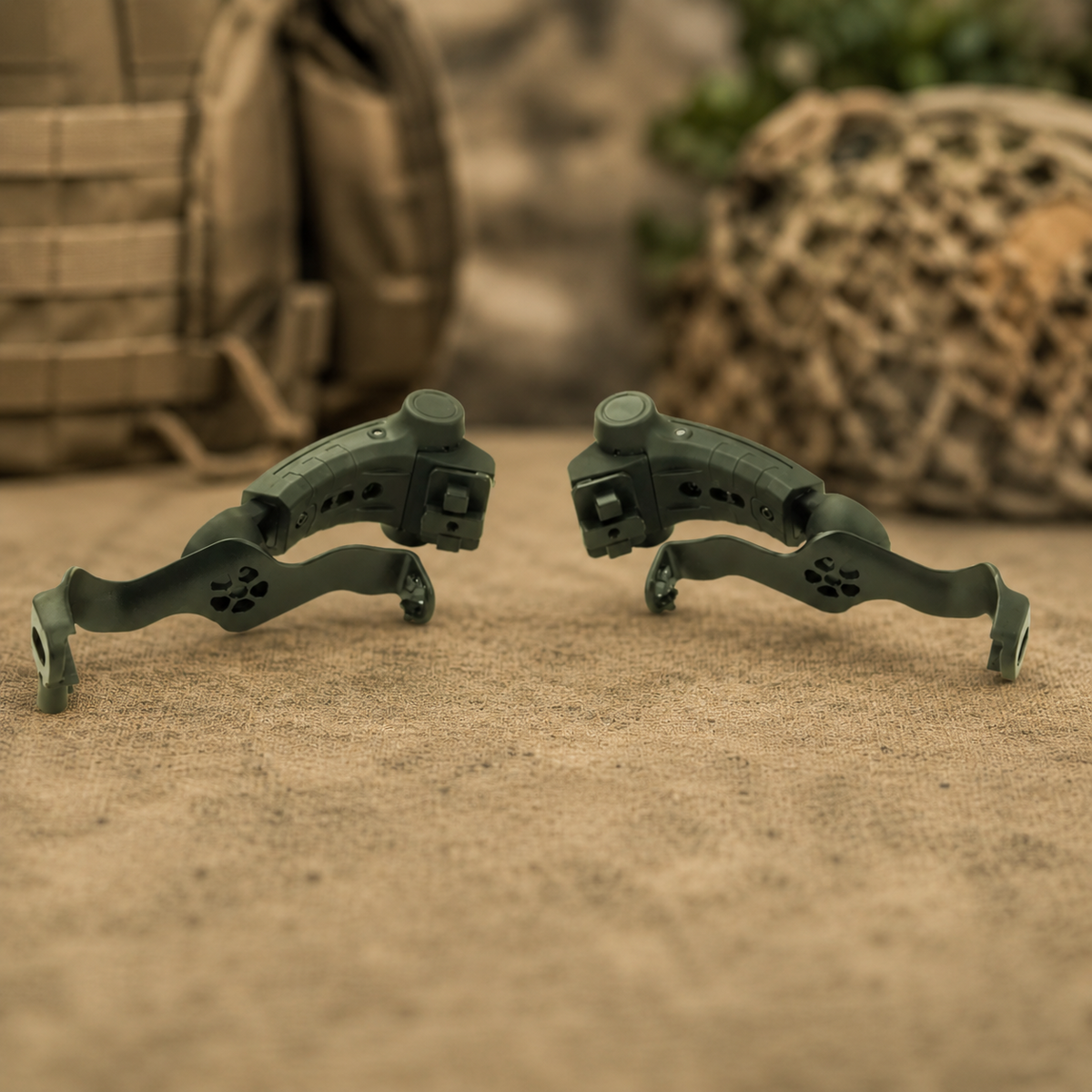 EARMOR M16A Team Wendy šalmo bėgelio adapteris PLUS Foliage Green