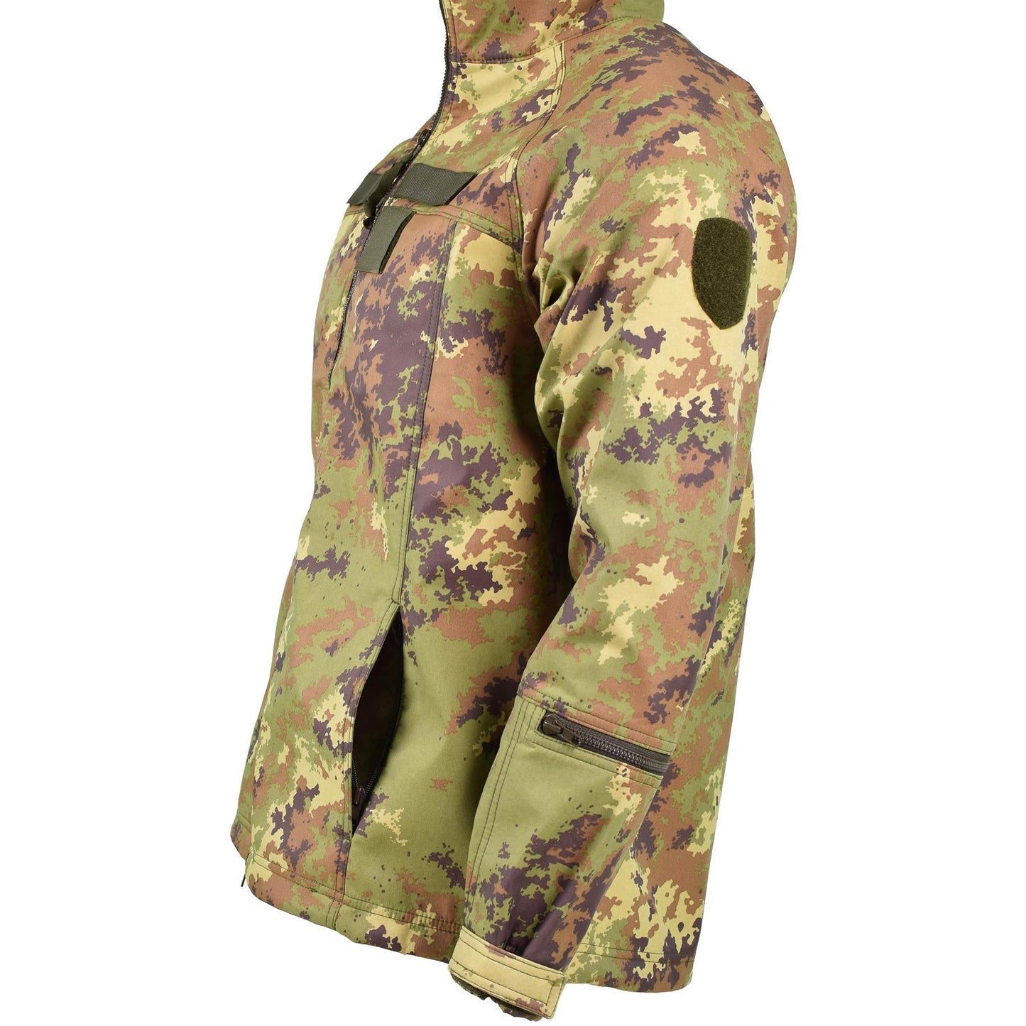 Italian army soft shell jacket in Vegetato print