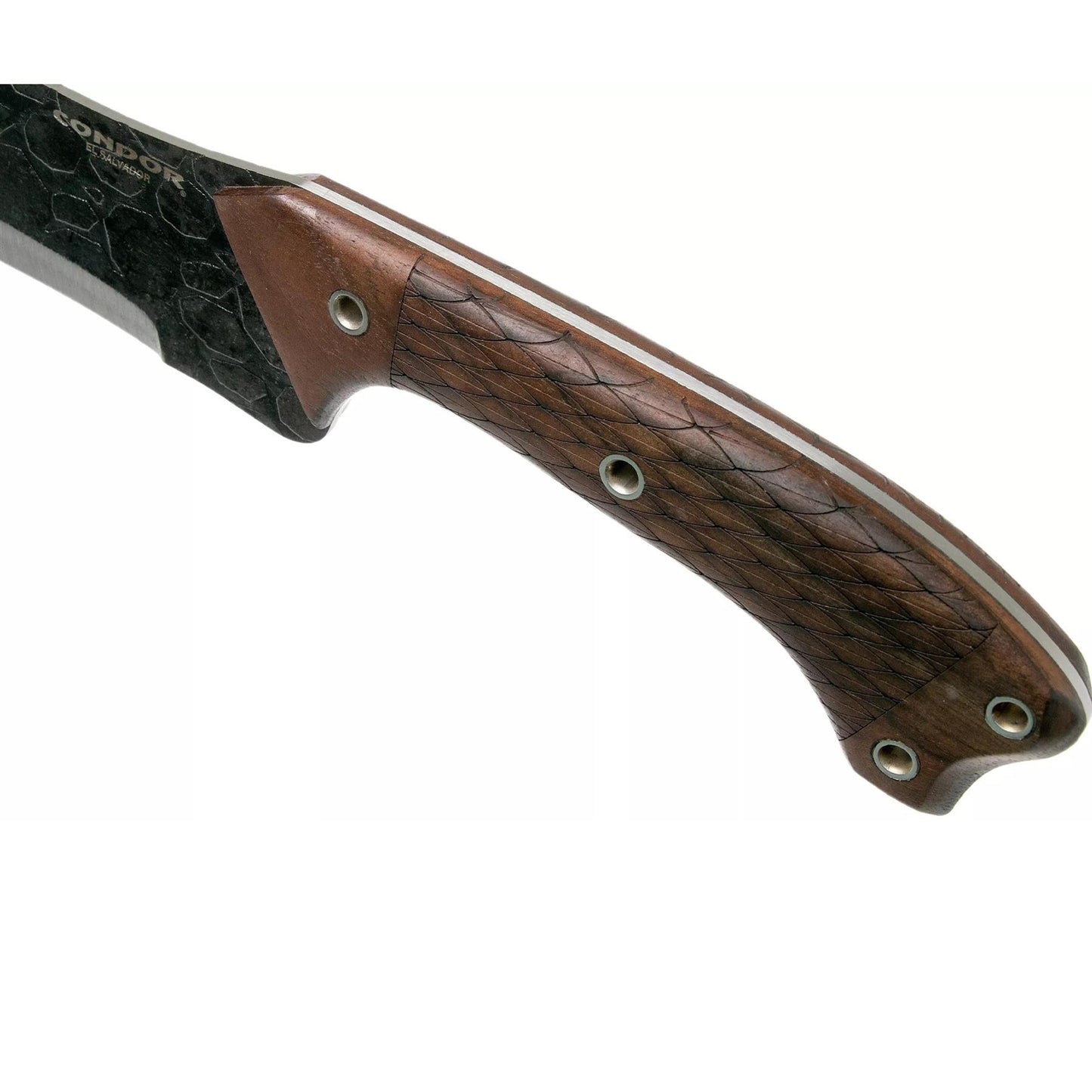 Condor Vipera machetes riesutmedzio rankena su graziai israizyta tekstura ir metaliniais kniedėmis