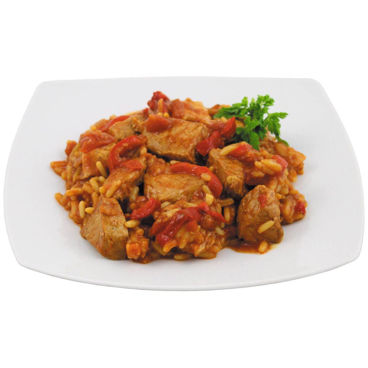 Mėsos Konservai MFH – Serbiška Kiauliena su Ryžiais 400 g