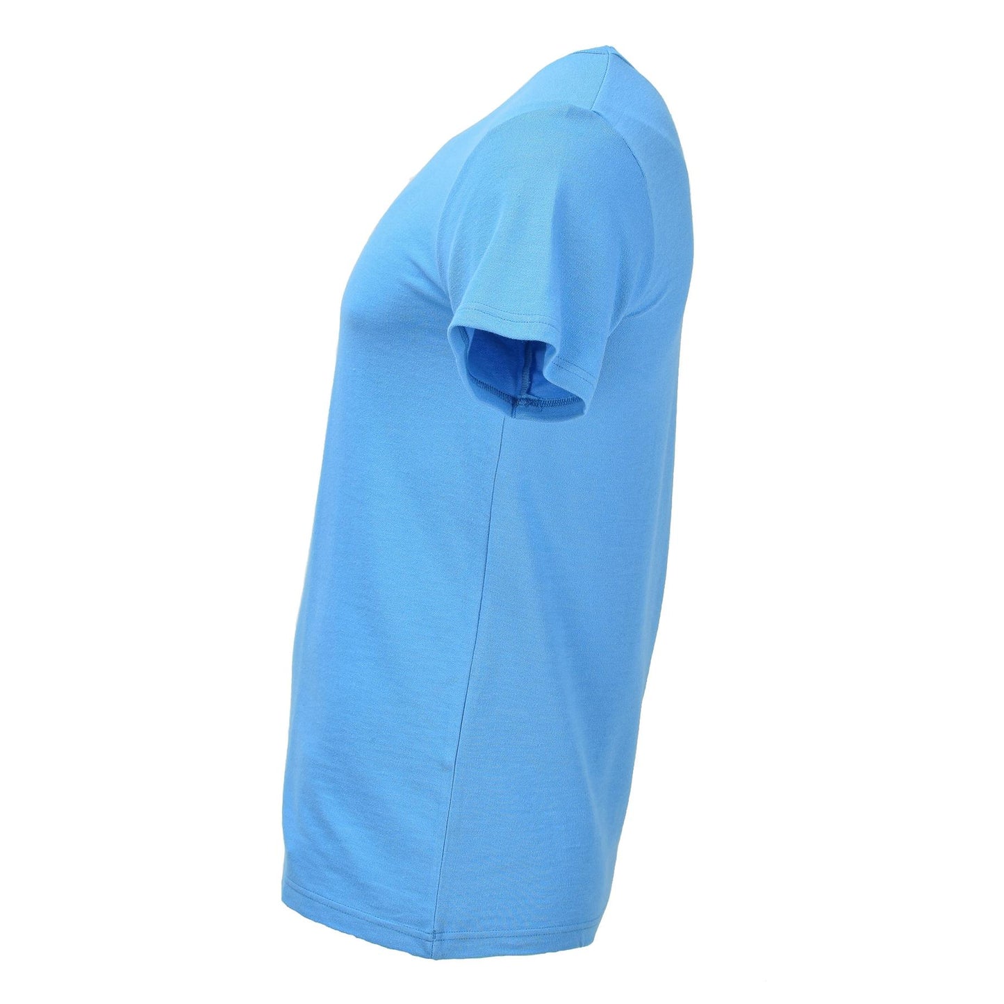 Leo Kohler marškinėliai trumpomis rankovėmis su logotipu, mėlynos spalvos ir patogaus stiliaus.