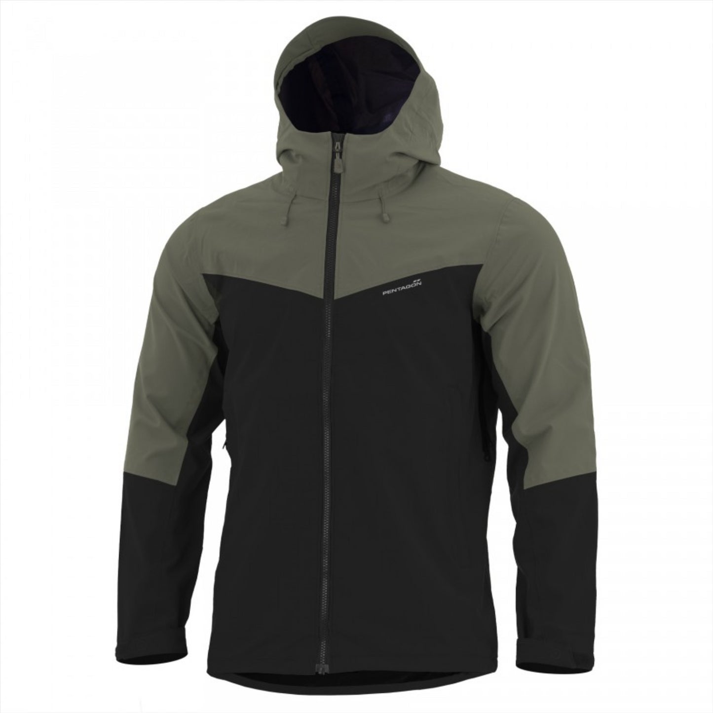 PENTAGON Monlite WP lengva neperšlampama Softshell striukė su gobtuvu ir ventiliacijos užtrauktukais.
