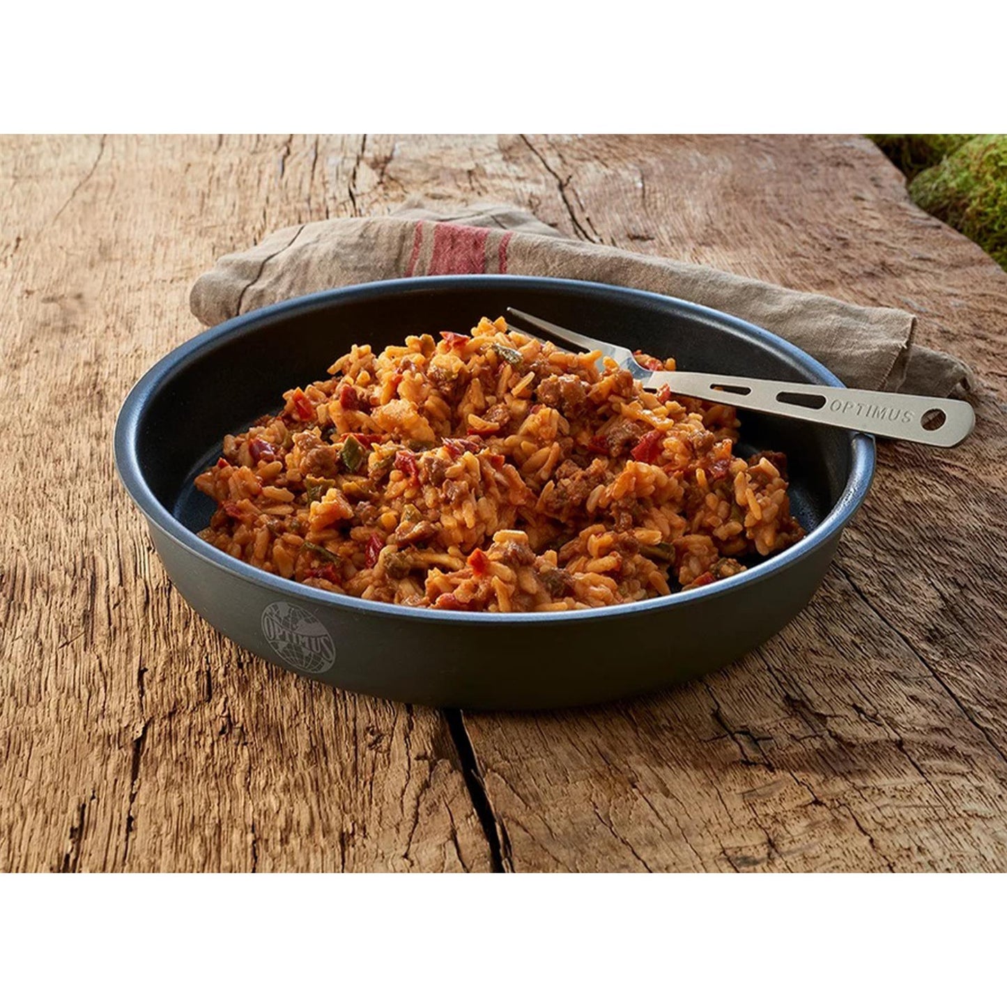 Trek'N Eat pagrindinis patiekalas "Balkaniškas risoto" sublimuotas maistas – energijos suteikiantis kelionės patiekalas.