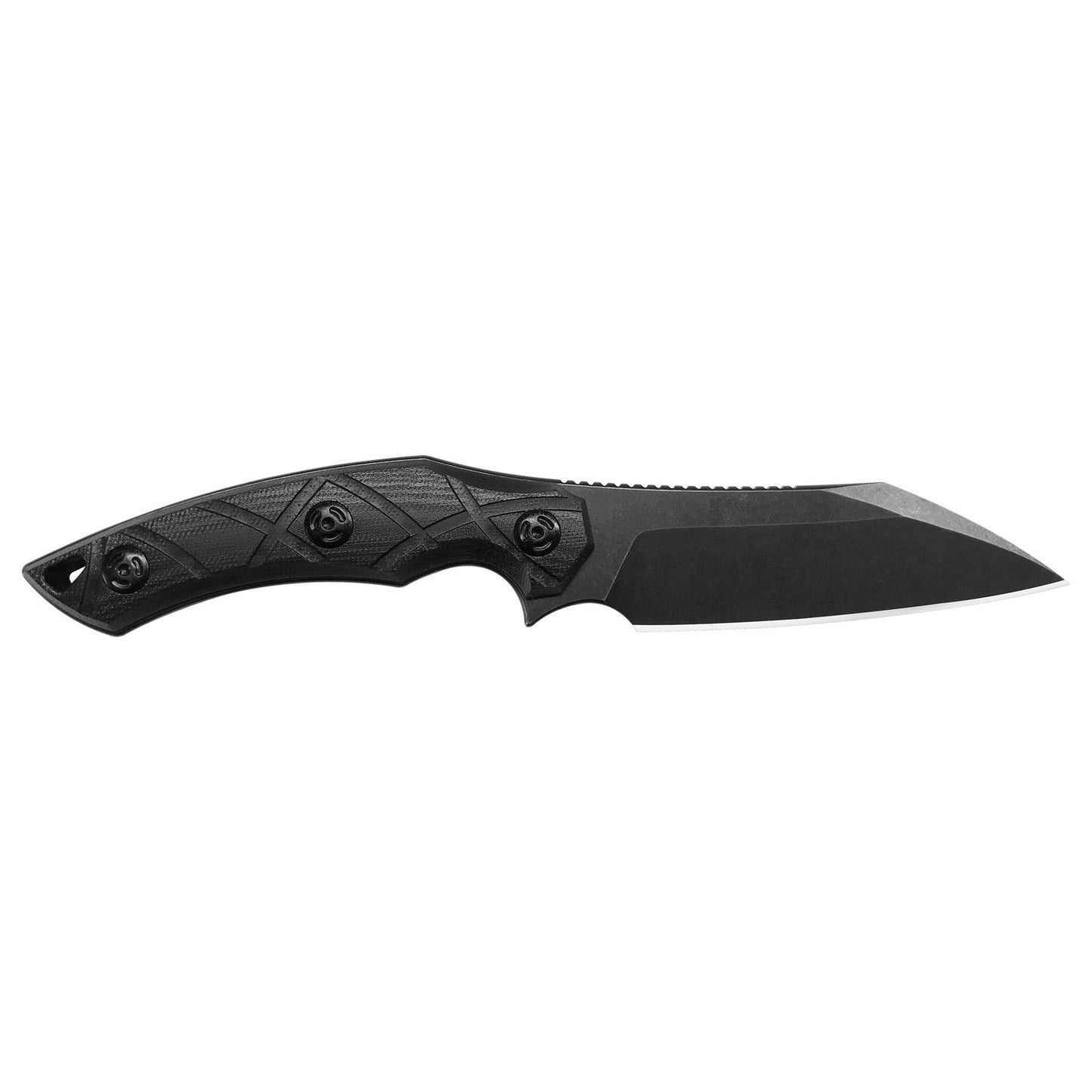 Fox Knives LYCOSA FE-018 atlenkiamas Tanto tipo peilis su tvirta UNI 8Cr13MoV plieno geležte ir ergonomine rankena.