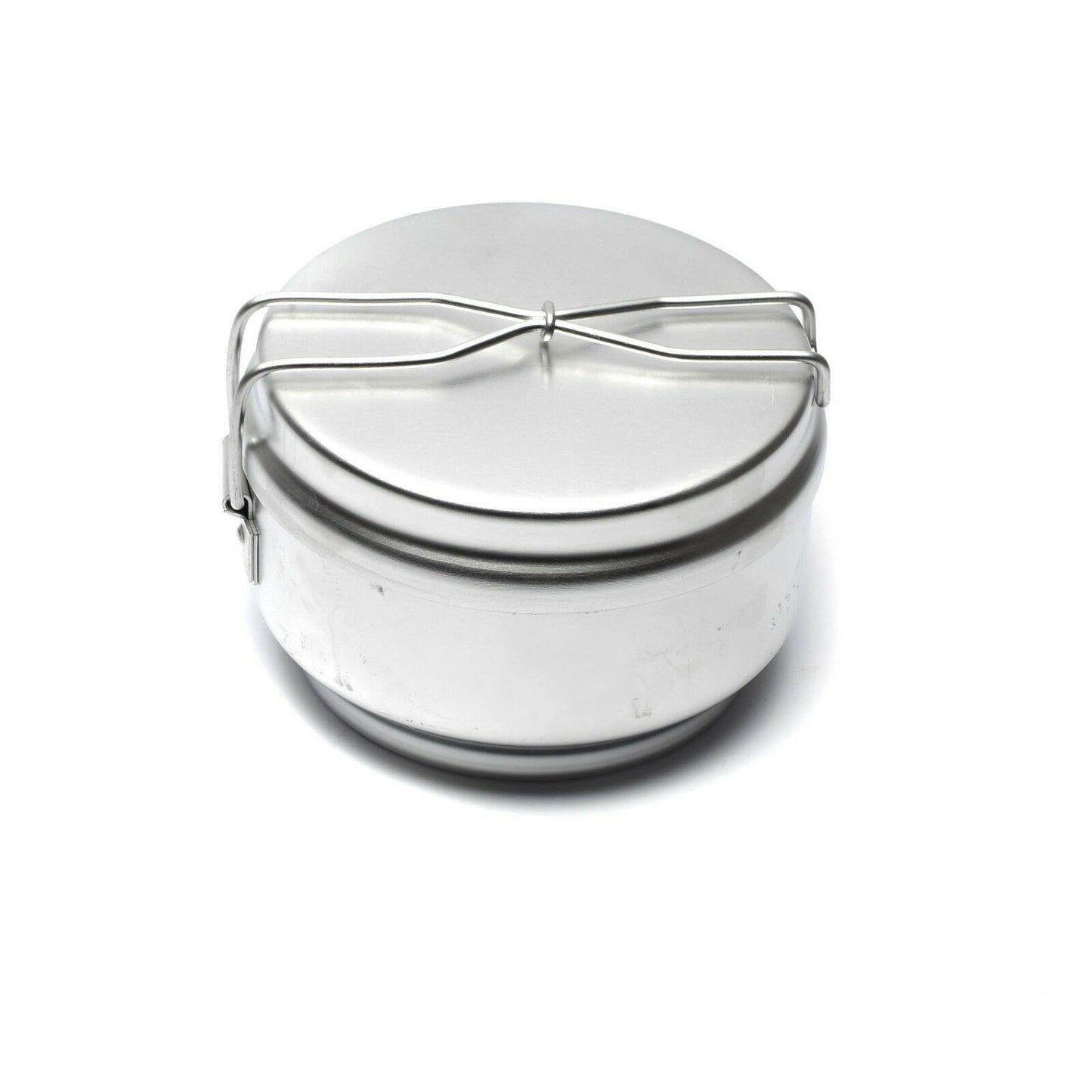 Czech military field kitchen aluminum pot with lid