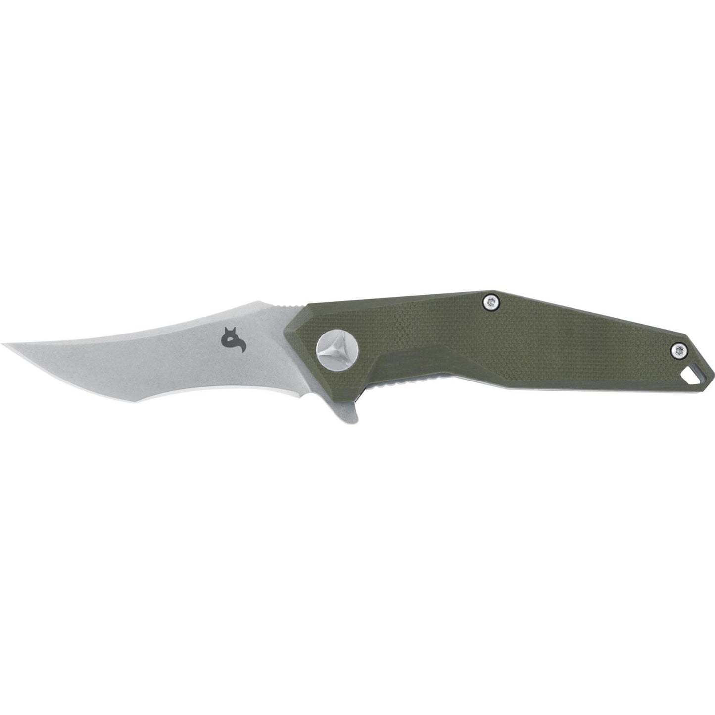 Fox Knives KRAVI SHAI atlenkiamas kasdienis peilis su 440C plieno ašmenimis ir žalia G10 rankena
