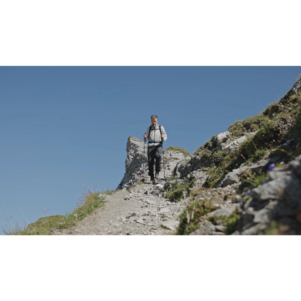 LEKI Makalu Lite AS amortizuojančios teleskopinės žygių lazdos 100–135 cm