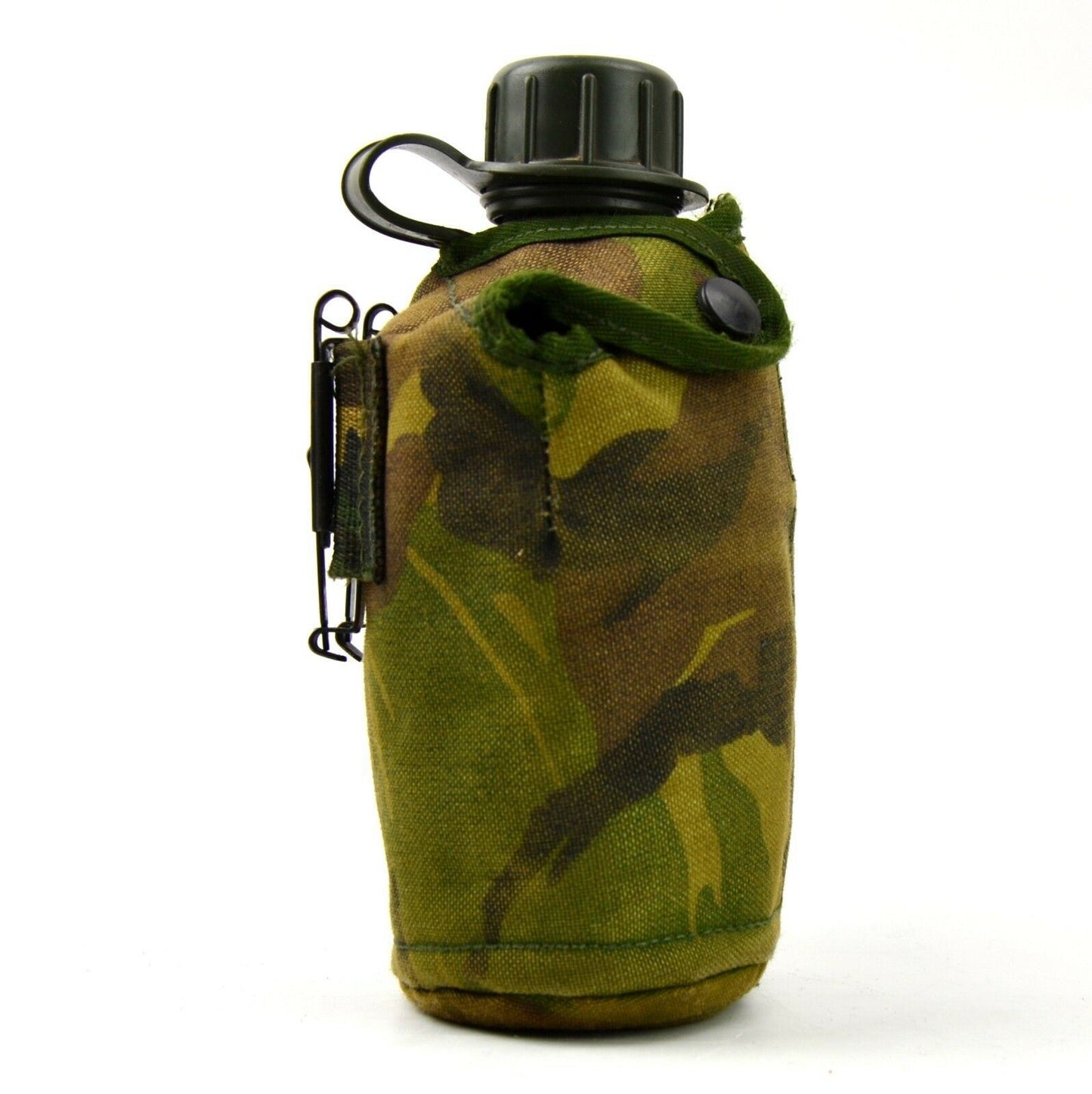 Nyderlandų kariuomenės gertuvės rinkinys su puodeliu Alice tvirtinimas woodland kamufliažas 950ml gertuvė.