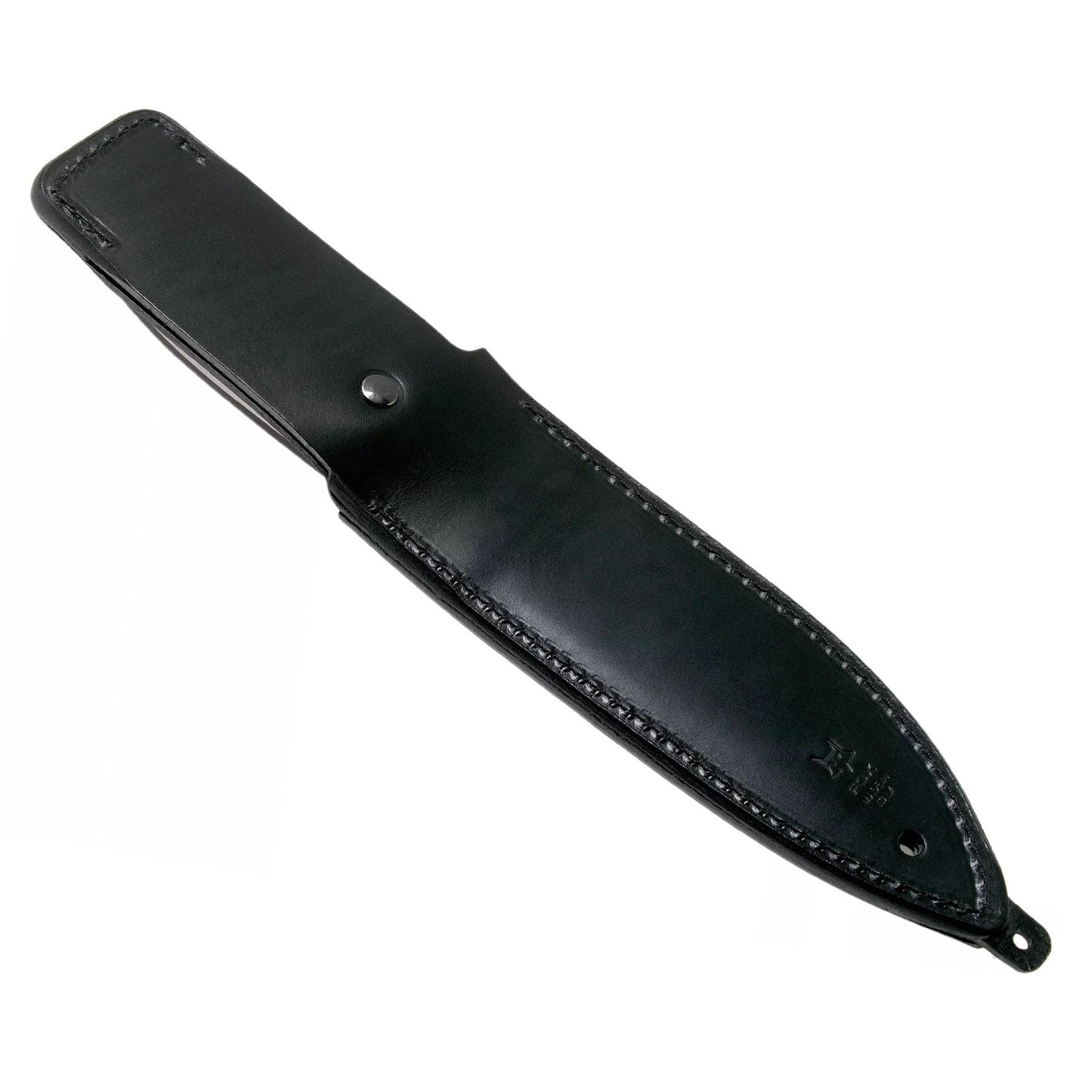 FoxKnives fiksuotas peilis iš niolox nerūdijančio plieno juodo odinio dėklo apsaugojimas taktinėms užduotims.