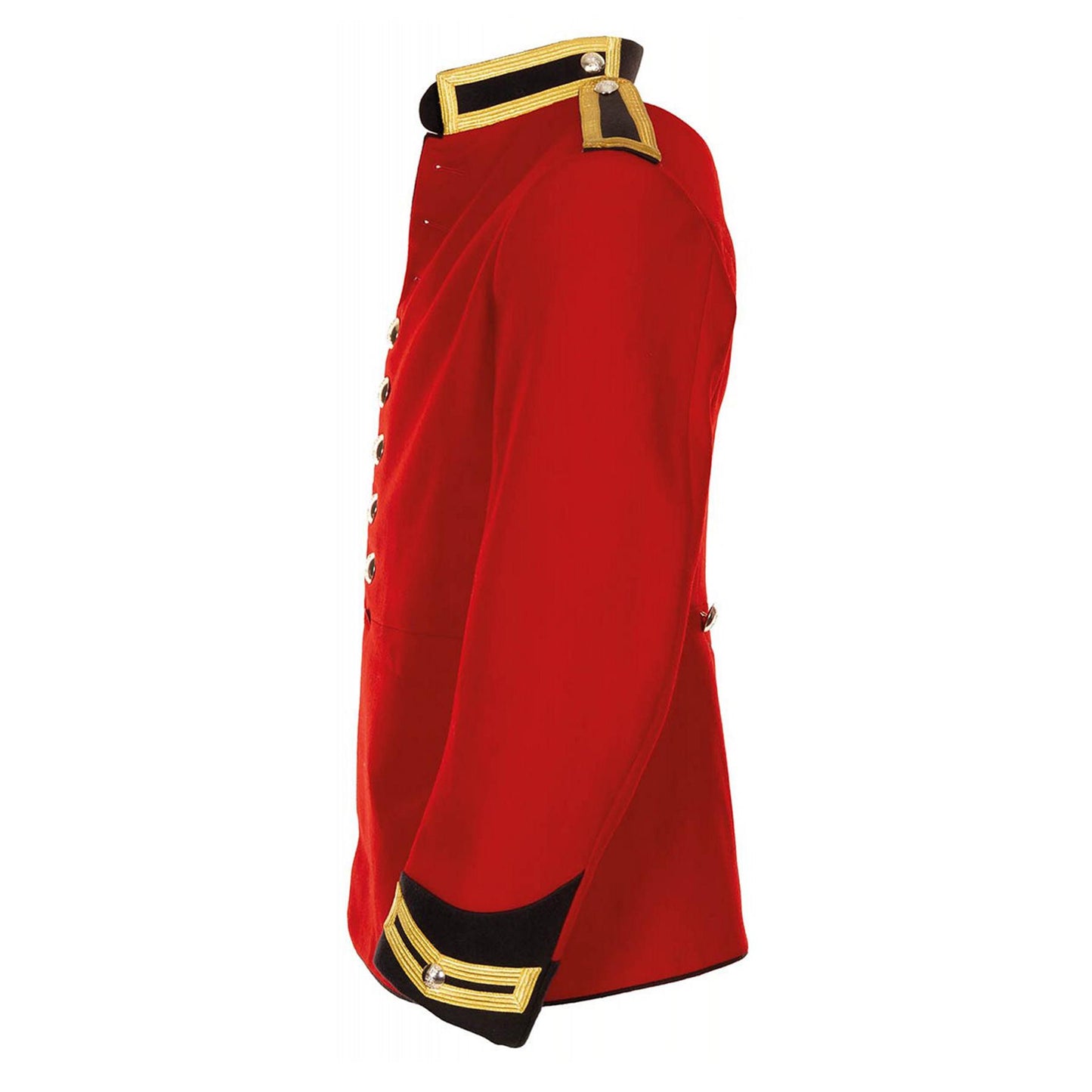 The parade jacket of the United Kingdom army is red in color