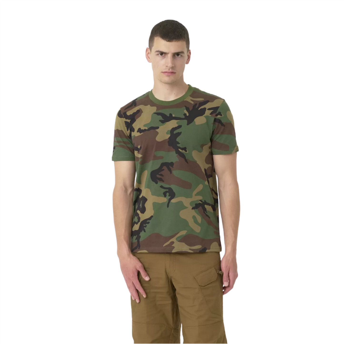 Helikon-Tex Relaxed Fit marškinėliai Woodland marginimo