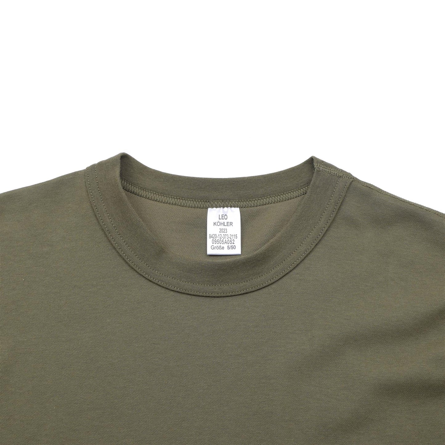 Leo Kohler T-shirt with short sleeves in olive color