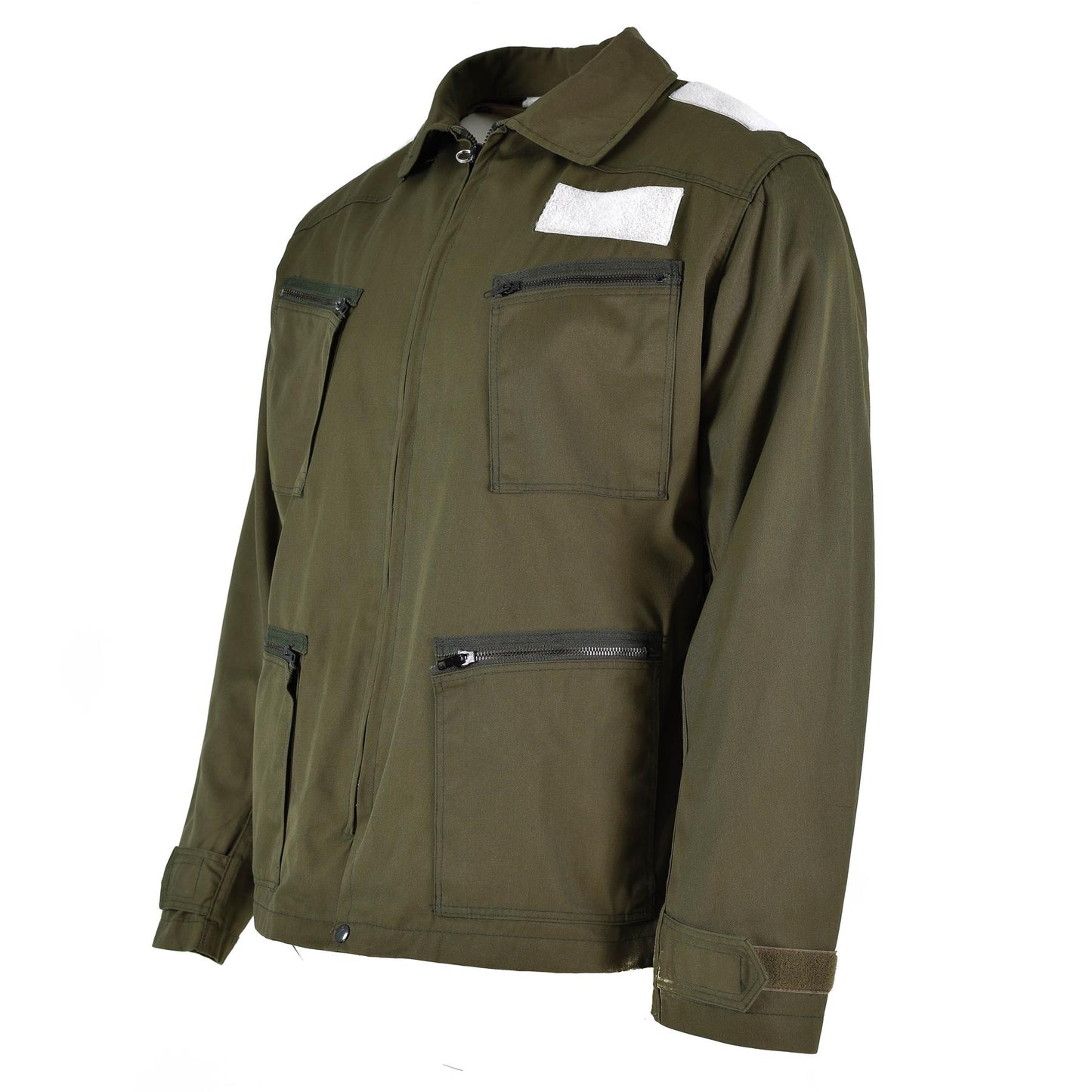 Italian army windproof jacket in olive color